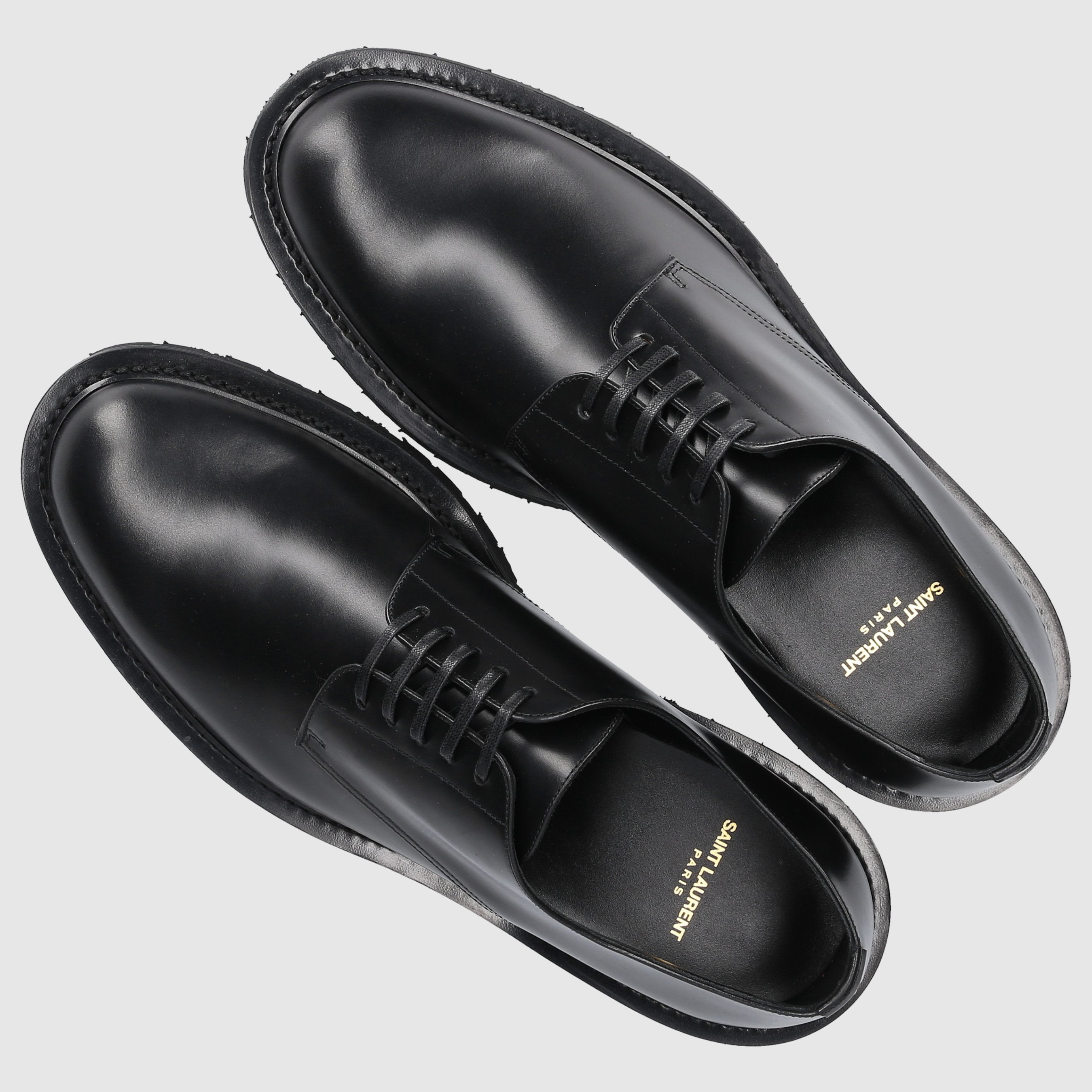 Saint Laurent Men's Lace-up Shoes ARMY Calf Leather