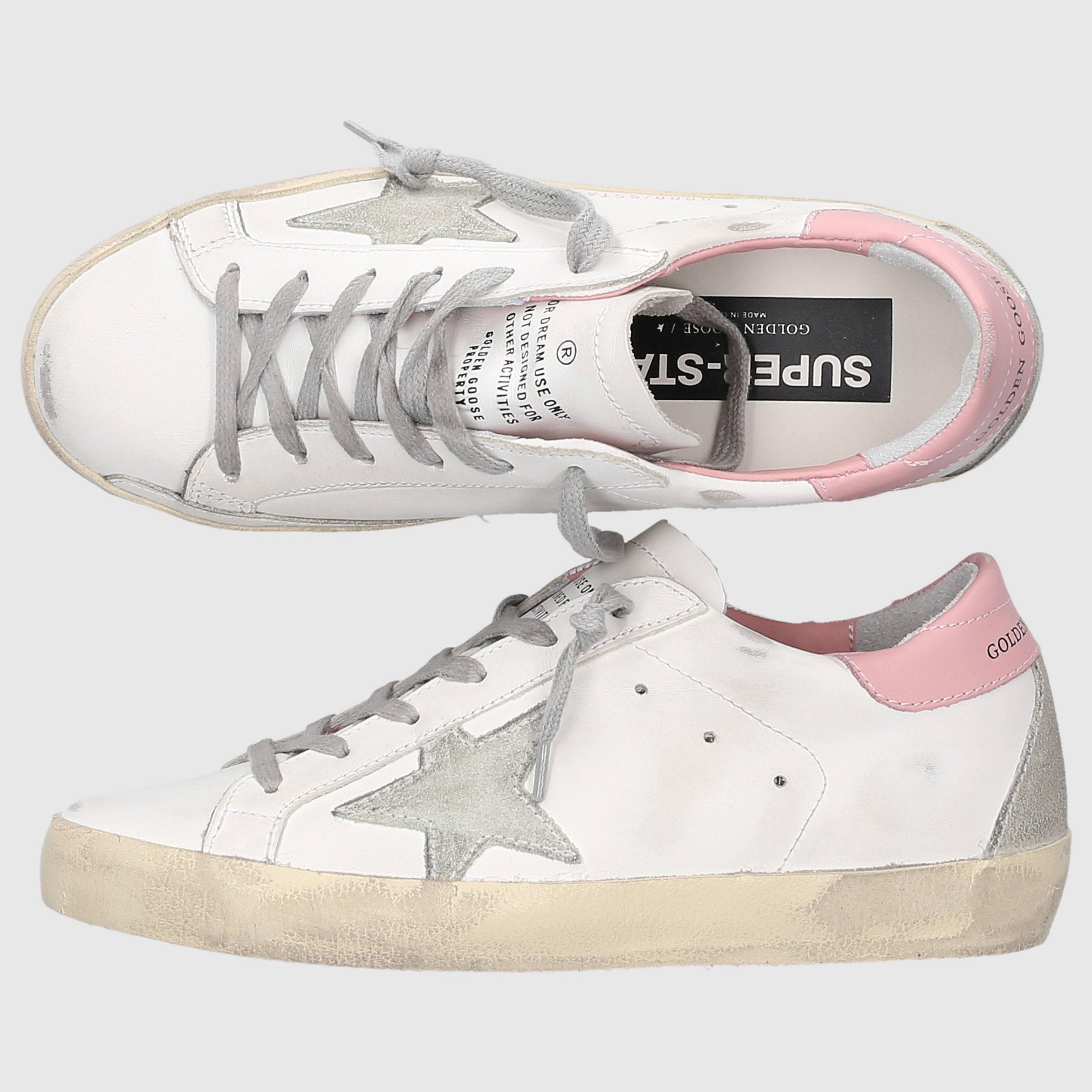 Golden Goose Damen Sneaker GWF00102 WEISS-ROSA