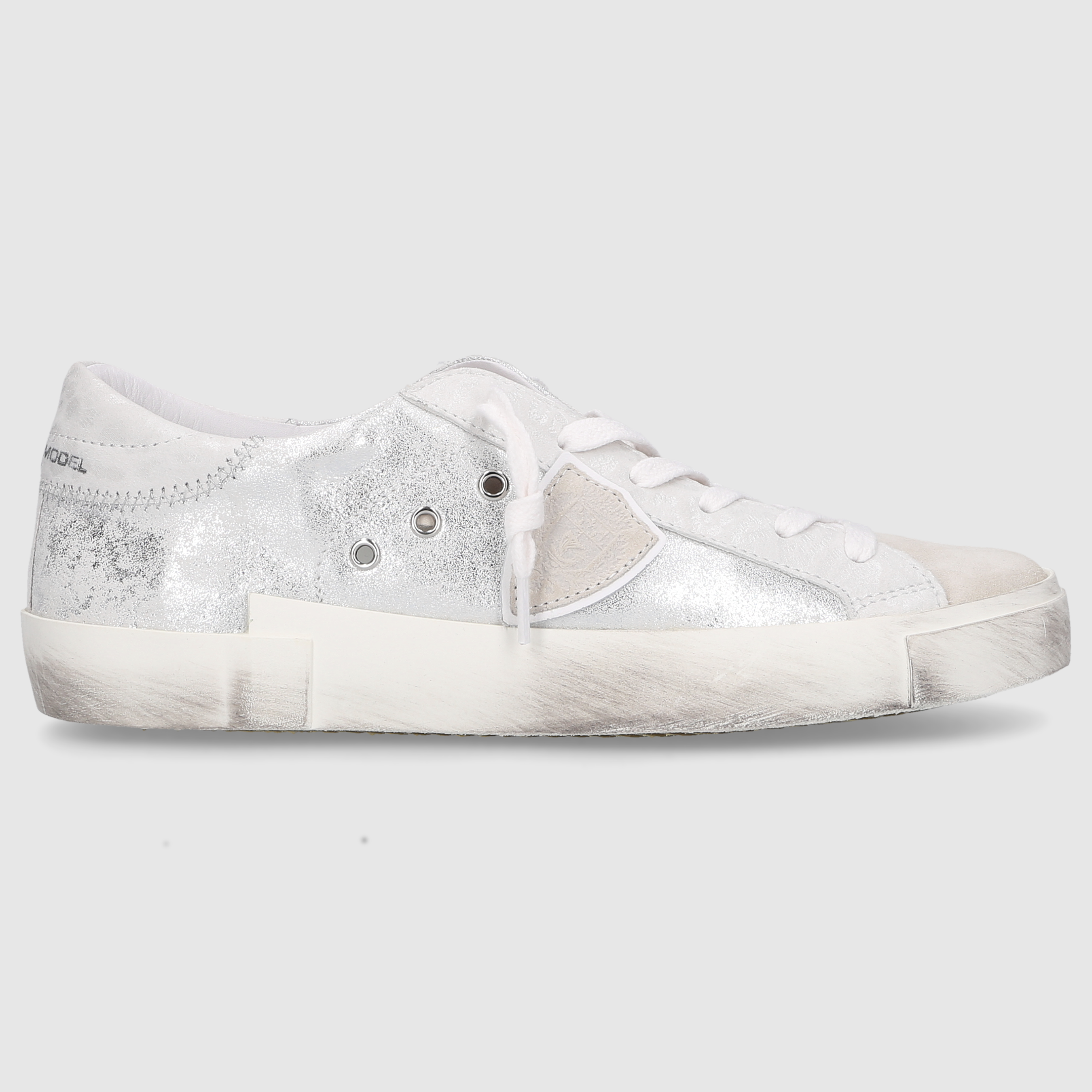 Philippe Model Damen Sneaker PRSX LOW WOMAN Silver