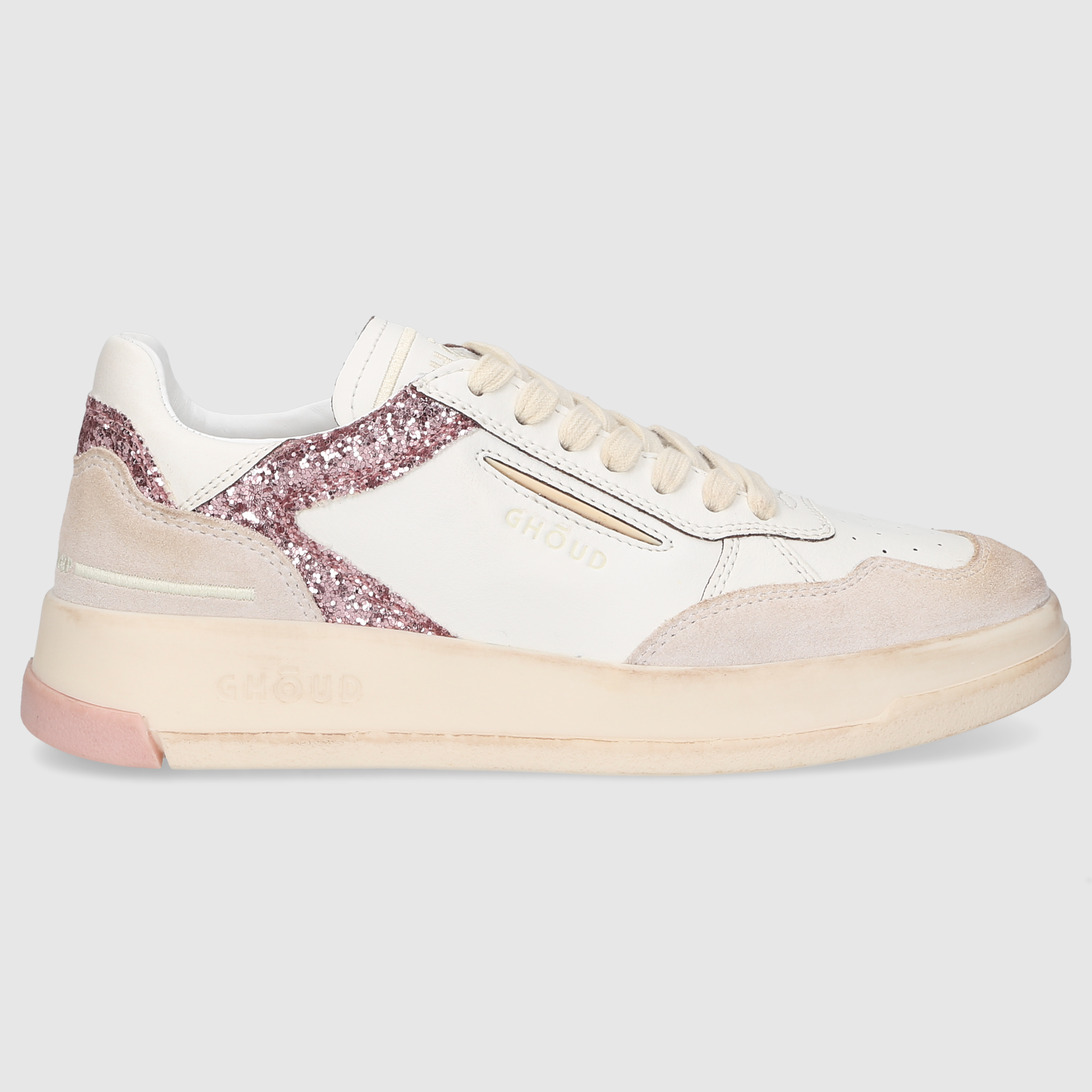 GHOUD Damen Sneaker TBLWLS37 WEISS-ROSA