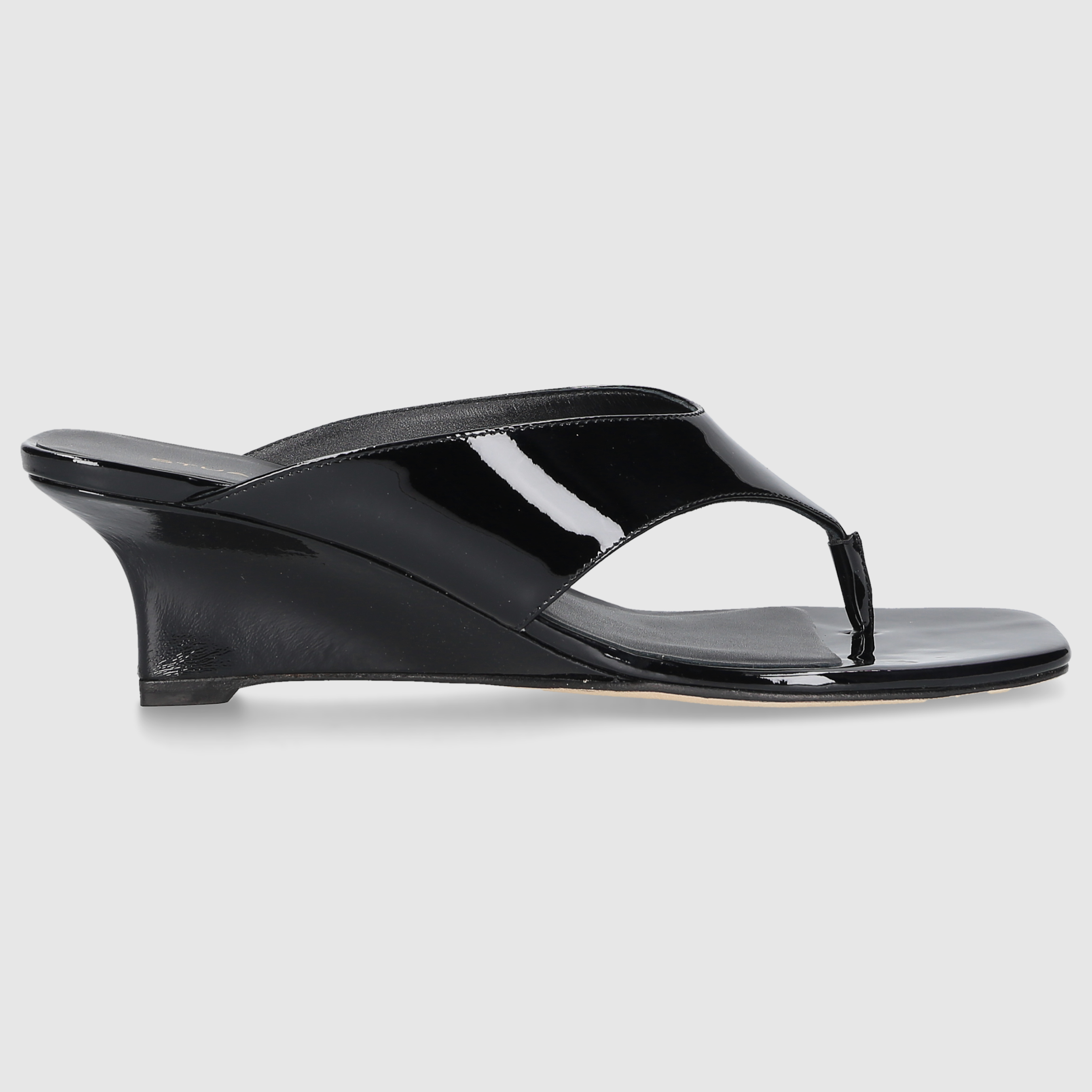 Stuart Weitzman Damen Sandale VINNIE WEDGE THONG 5 Black