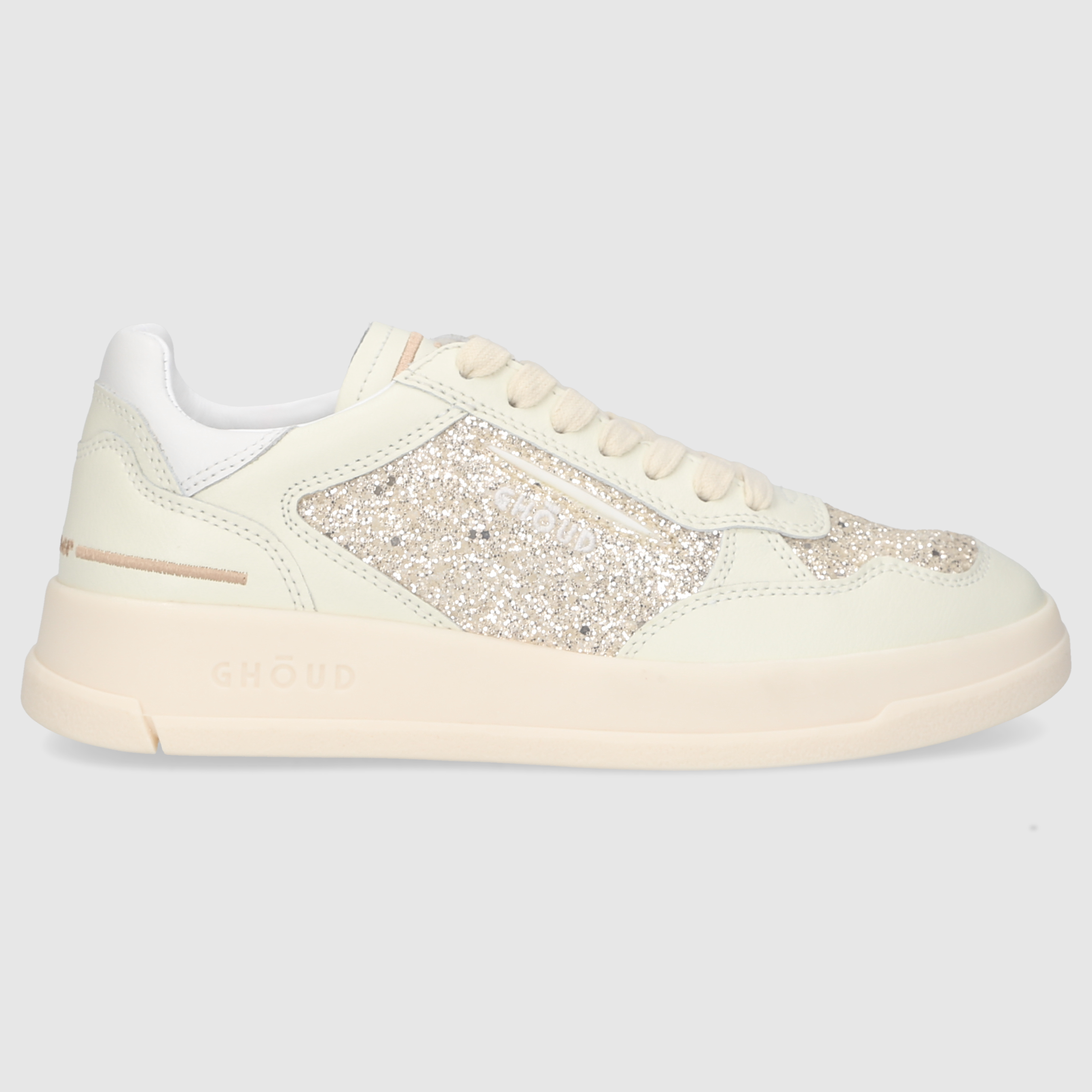 GHOUD Damen Sneaker TNLWFG01 ECRU-GOLD