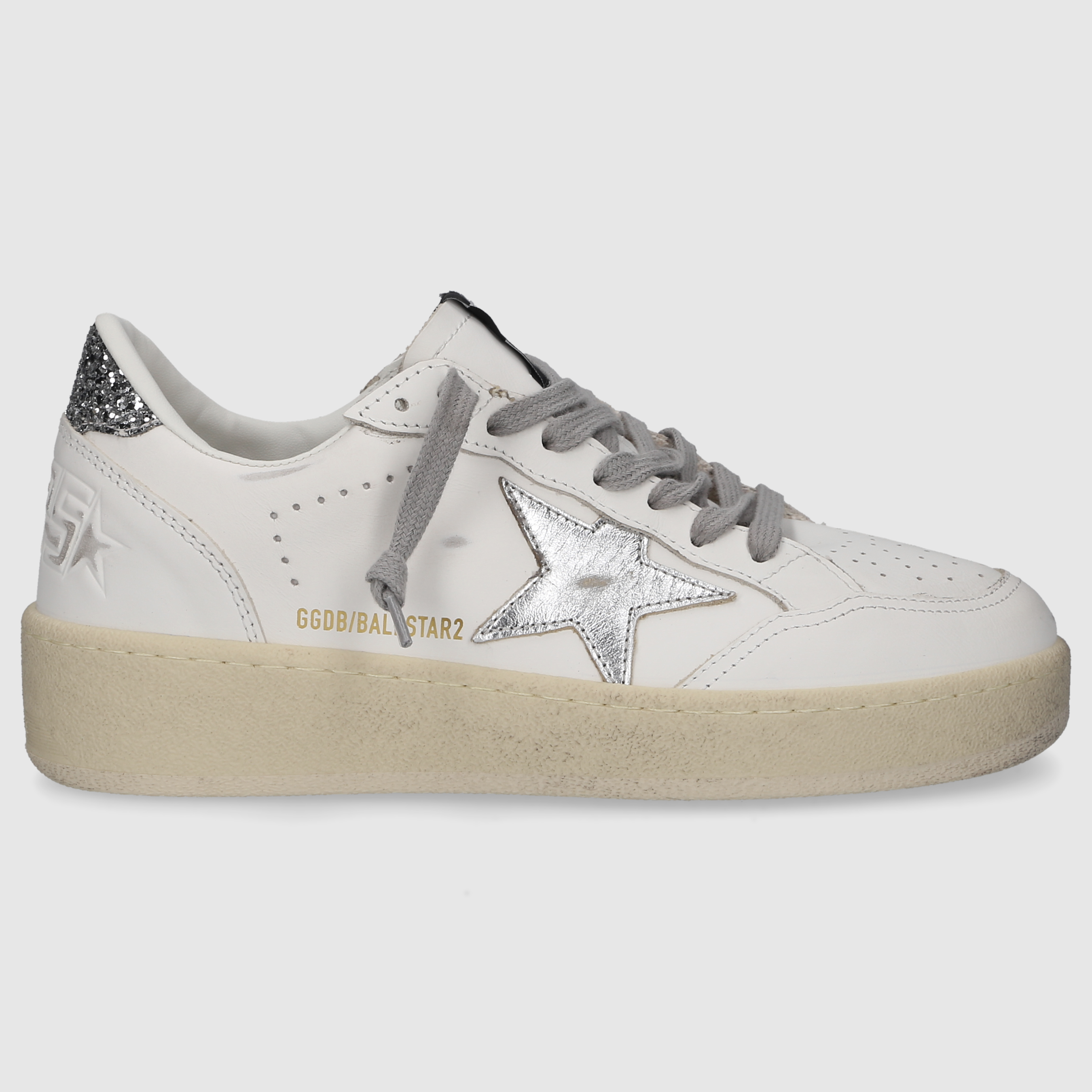 Golden Goose Damen Sneaker GWF00804 WEISS-SILBER