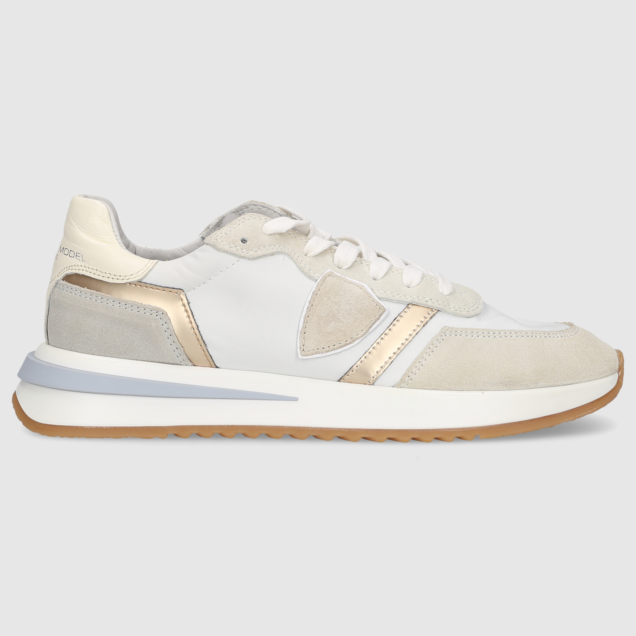Philippe Model Damen Sneaker TROPEZ 2.1 LOW WOMAN White/Gold