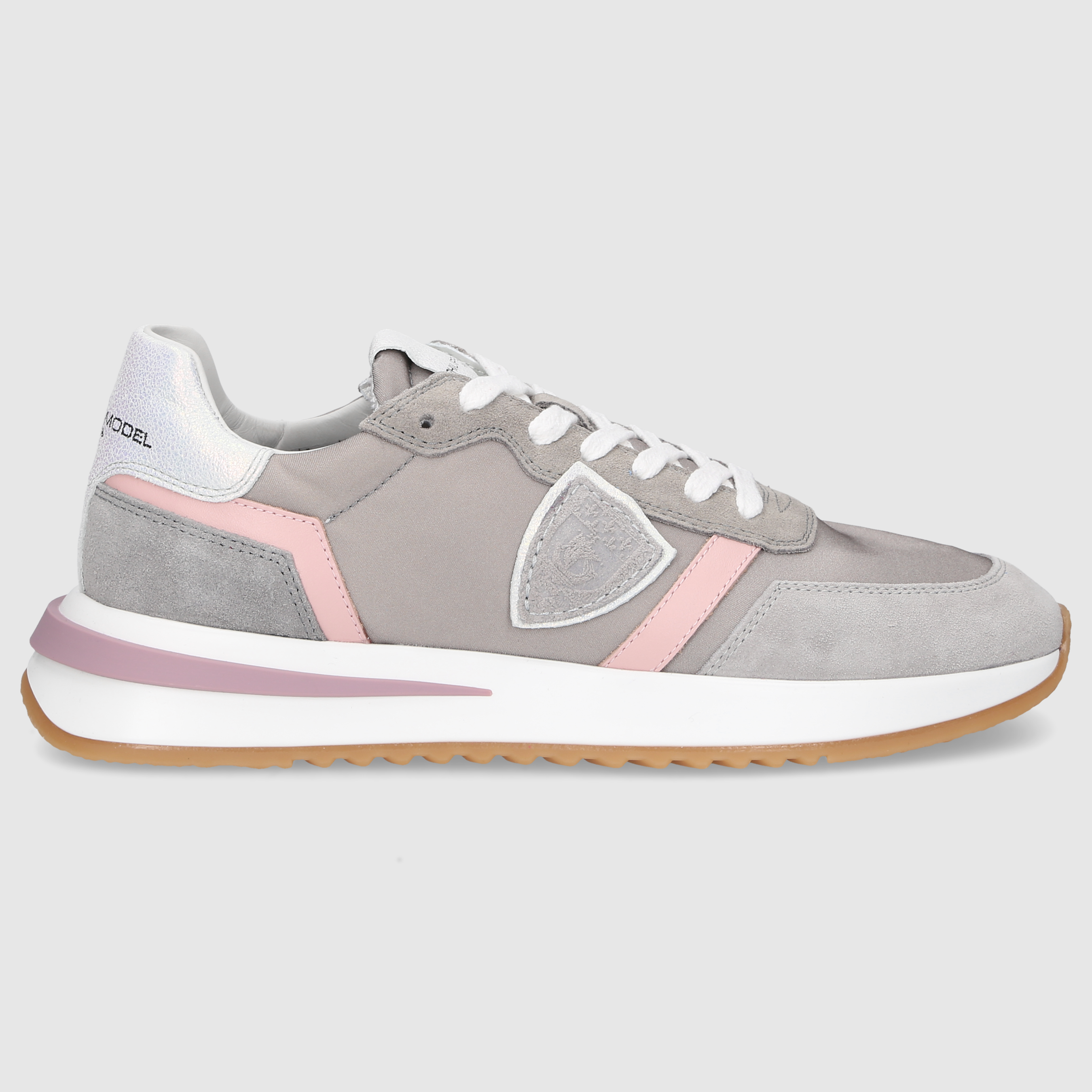 Philippe Model Damen Sneaker TYLD GRAU-ROSA