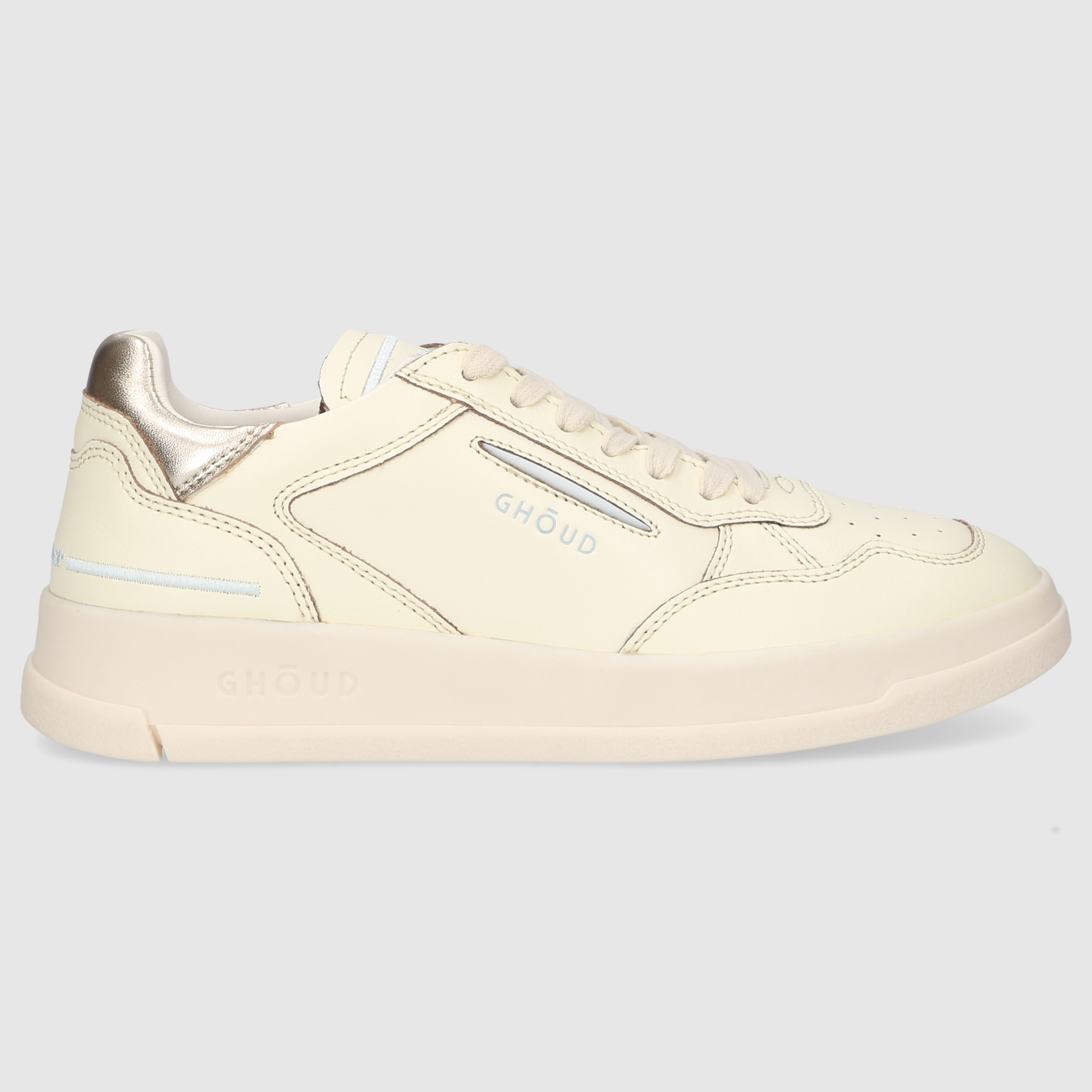 GHOUD Damen Sneaker TNLWLL20 ECRU-GOLD