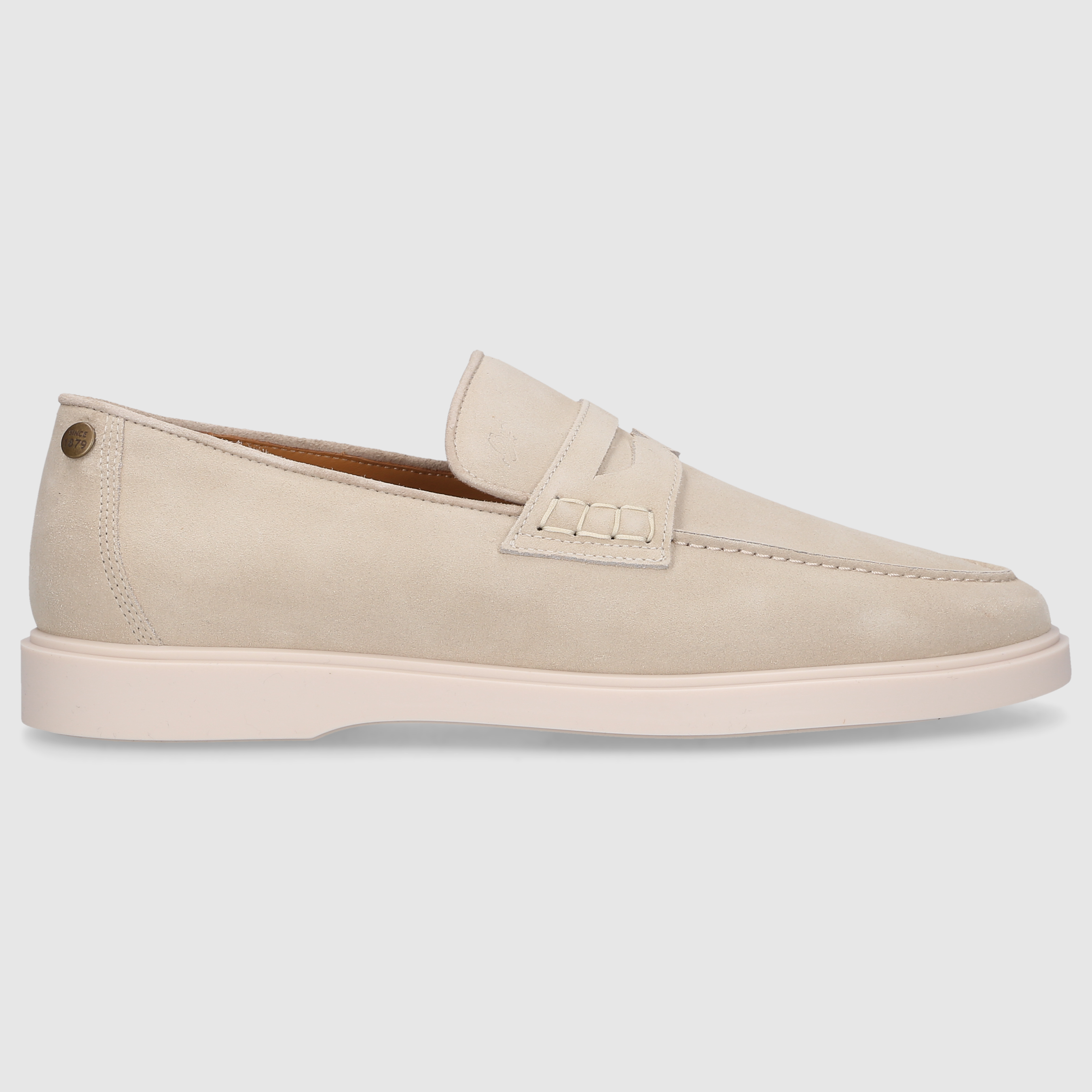 Heinrich Dinkelacker Herren Genua Penny Loafer V - Beige
