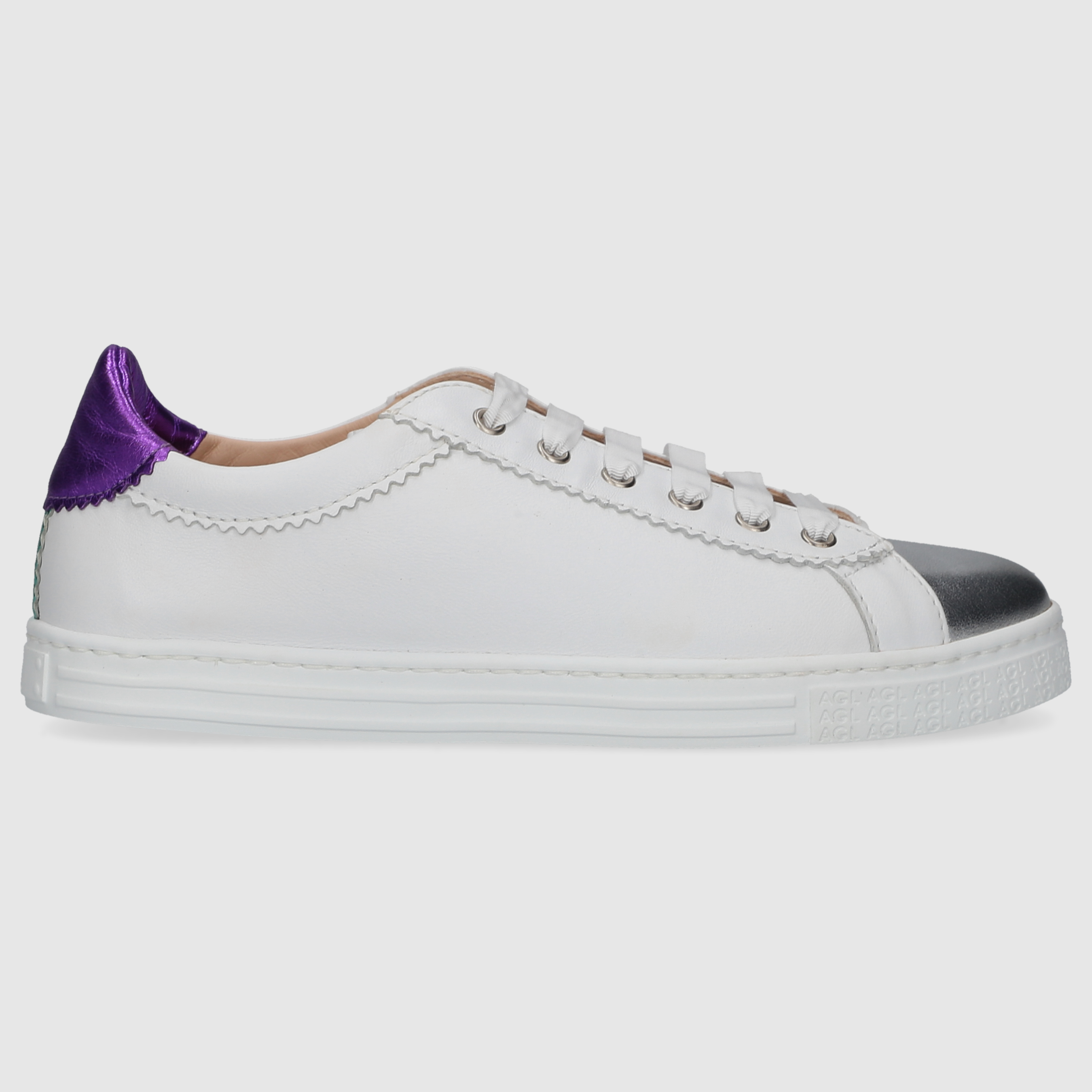 AGL Attilio Giusti Leombruni Damen Sneaker D936029PGKT083F897 WEISS-LILA