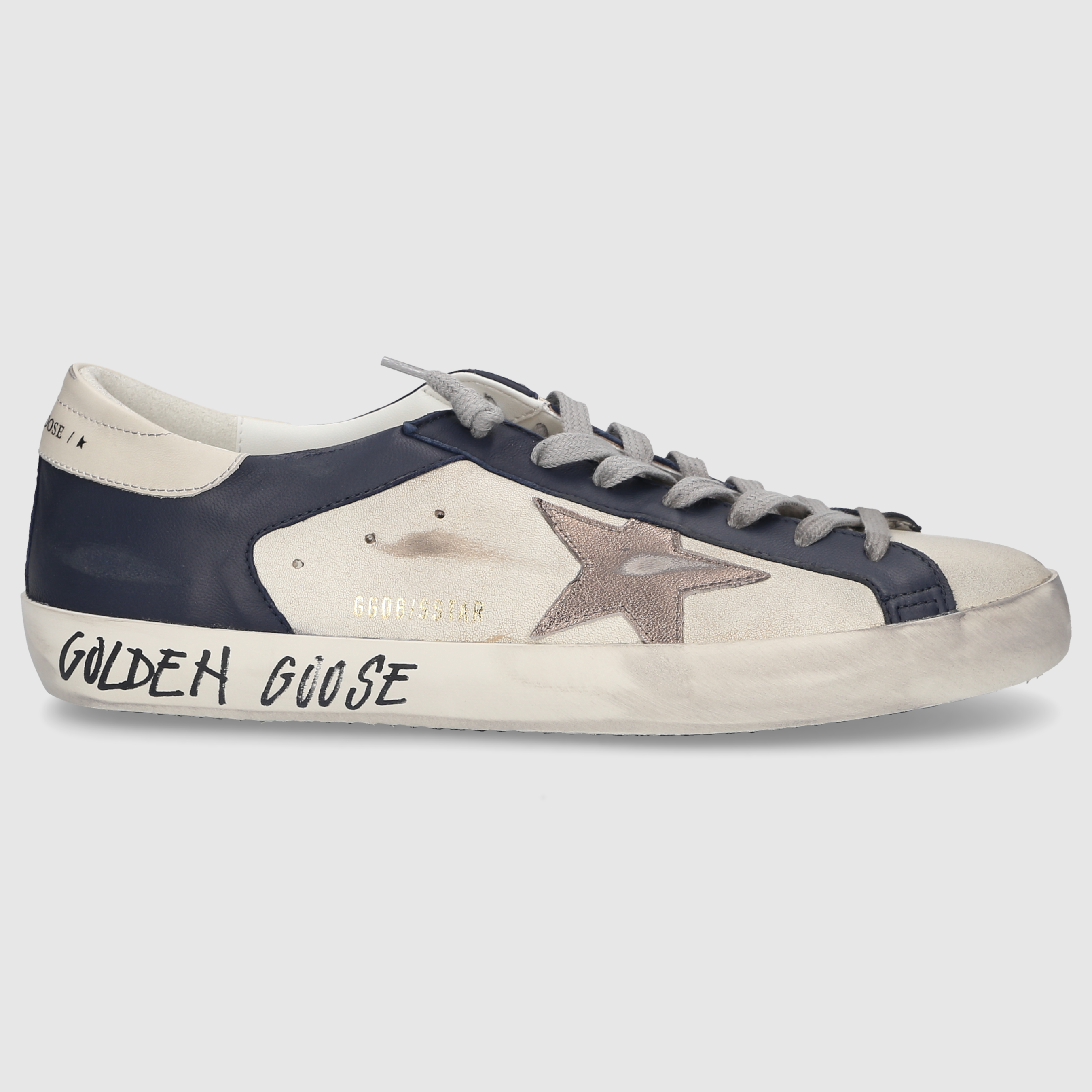 Golden Goose Herren Sneaker GMF00103 WEISS-BLAU