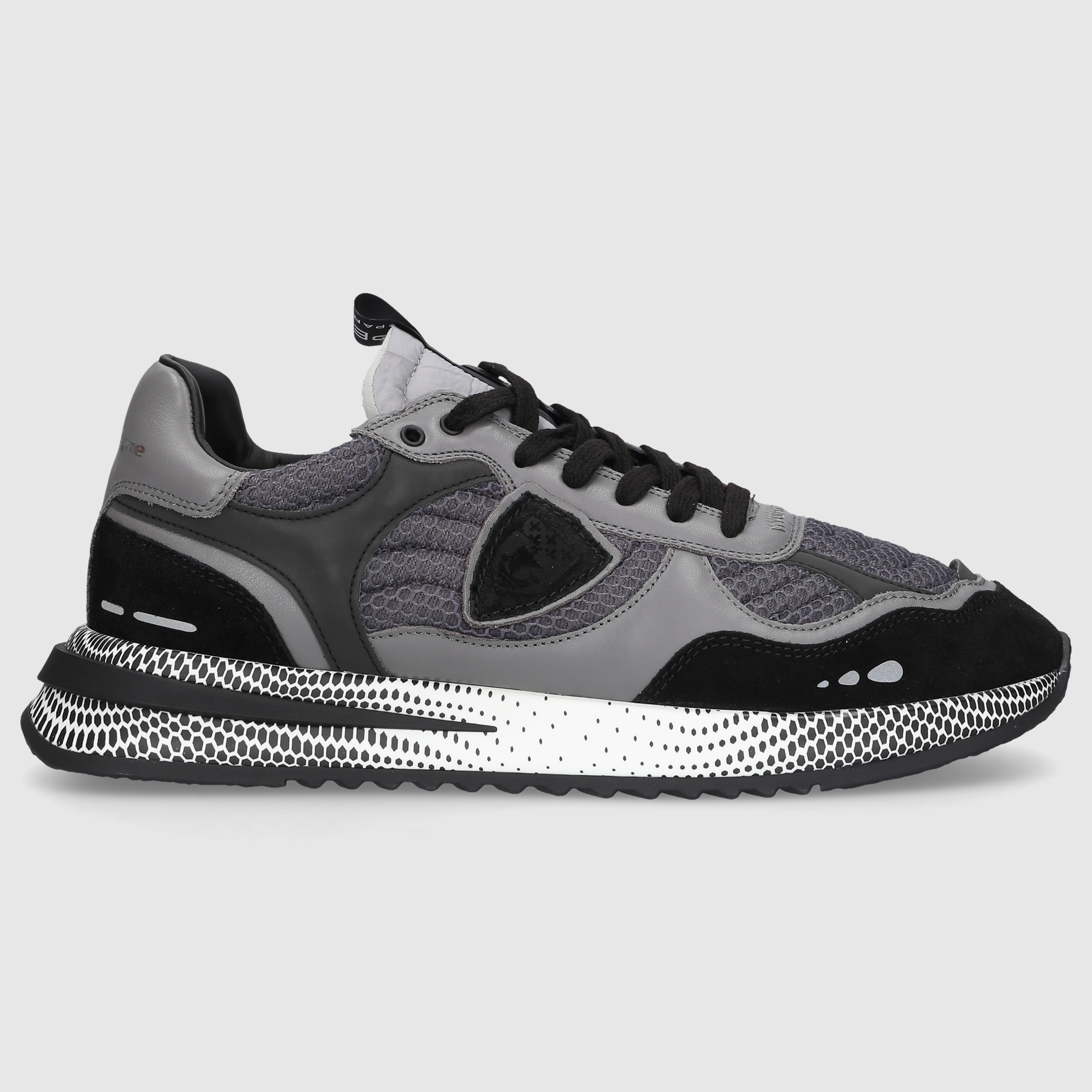 Philippe Model Herren Sneaker OLYMPIQUE LOW MAN Black/Grey