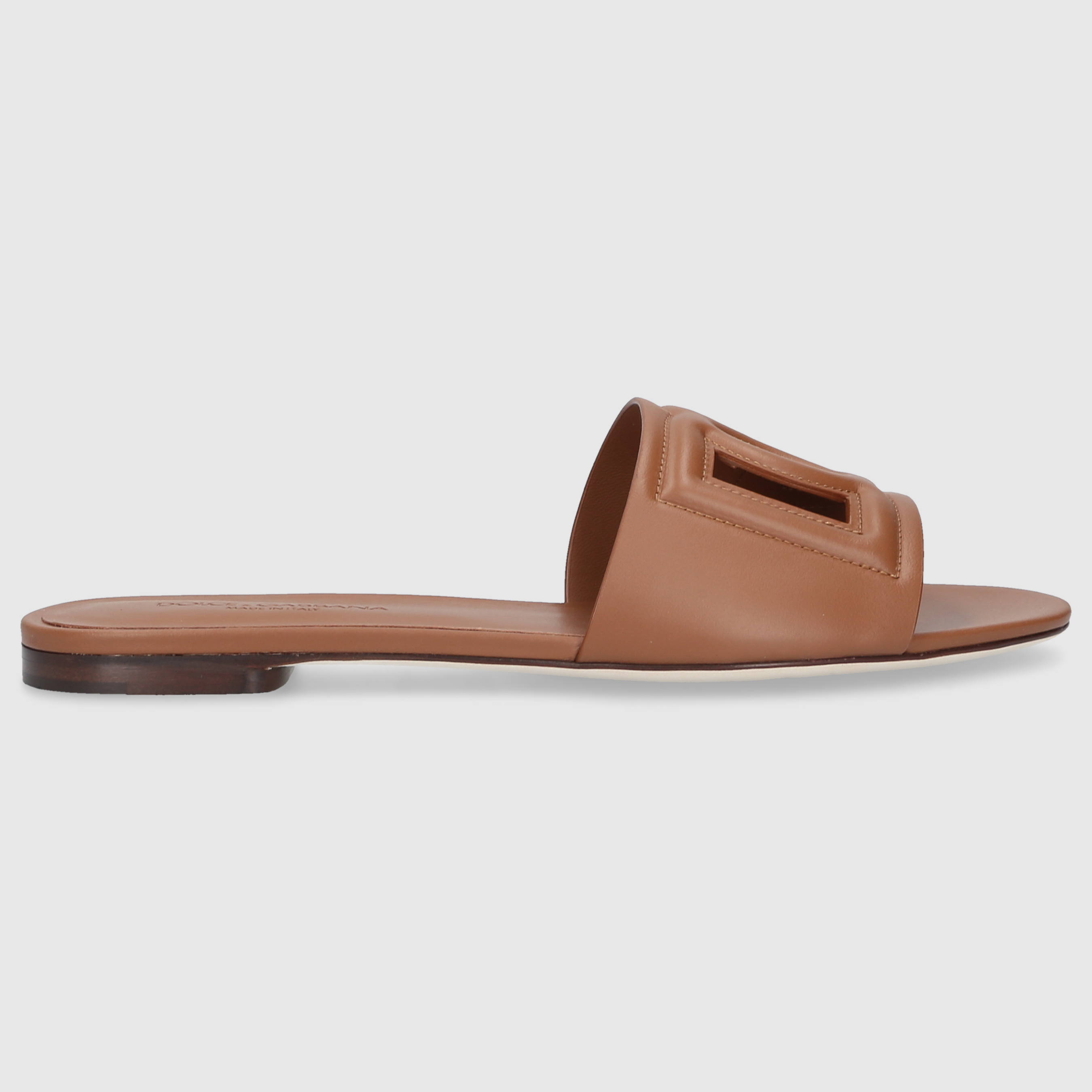 Dolce & Gabbana W MULES/CLOKS FLAT CQ0436 Brown