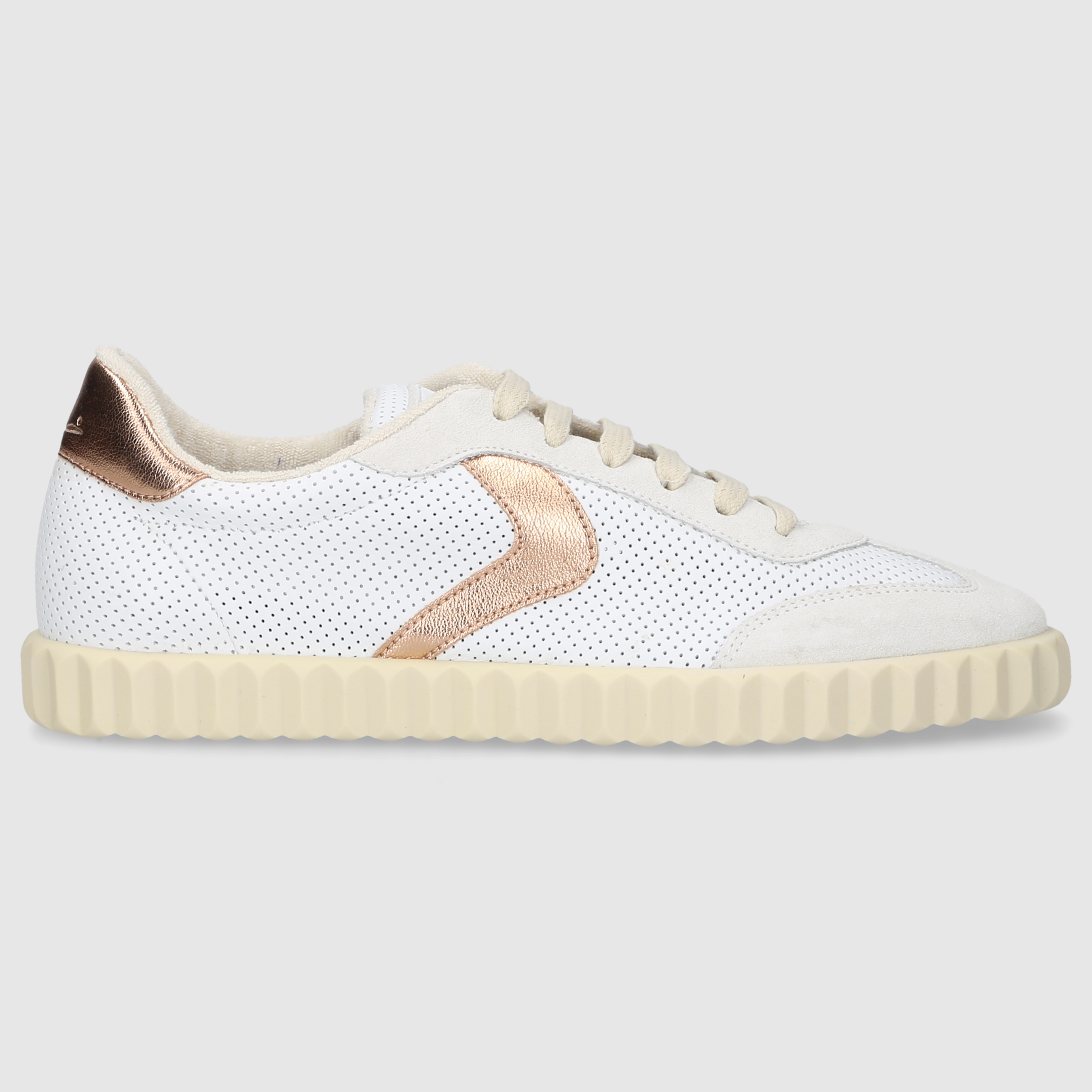 Voile Blanche Damen Sneaker INES WEISS-GOLD