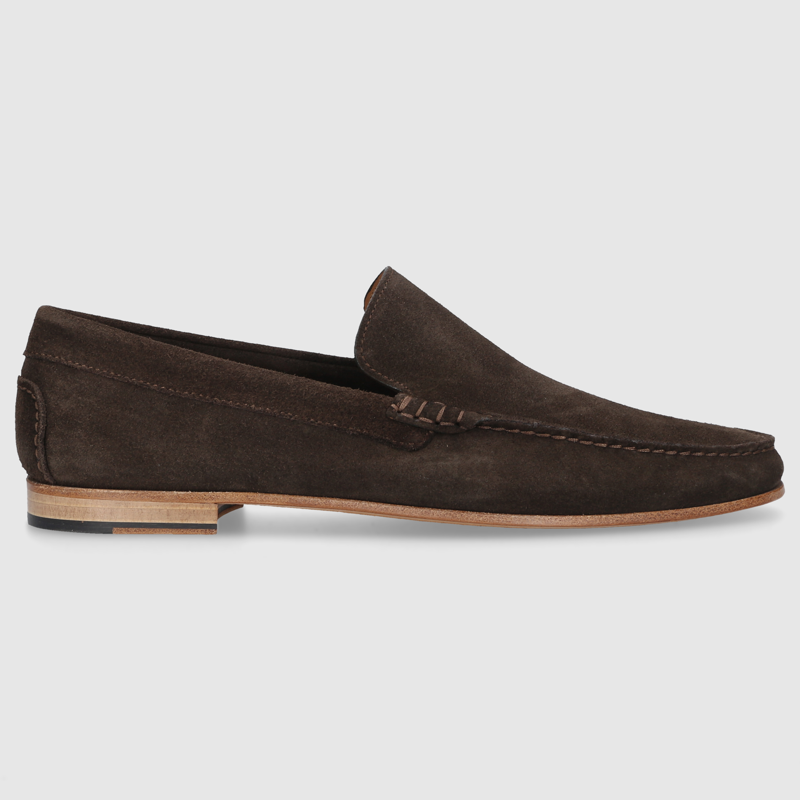 P. Dolce Men's Moccasins U1040001 DK-BROWN