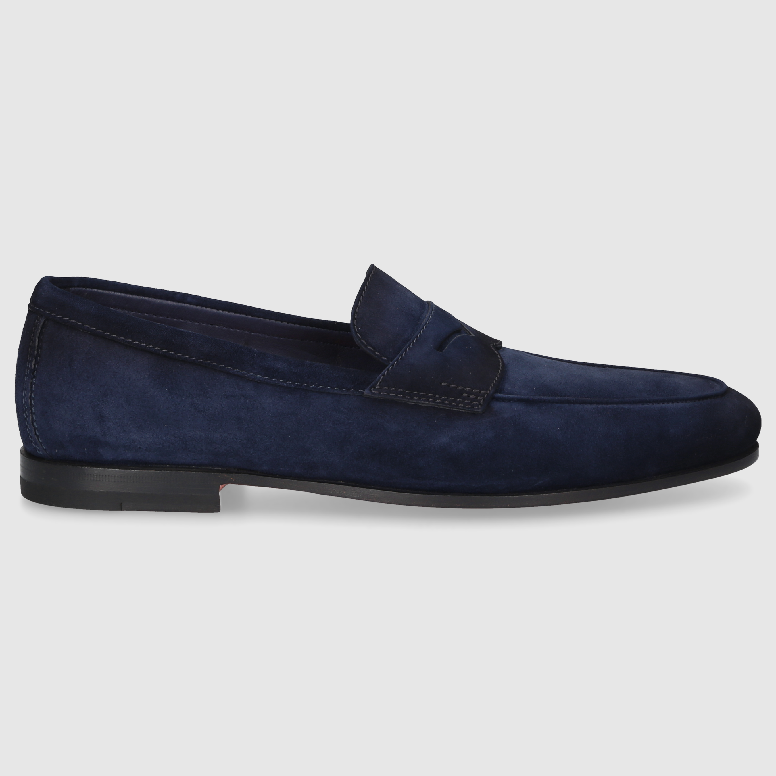 Santoni men's moccasins MCNC18837SA4SEAA DK-BLUE