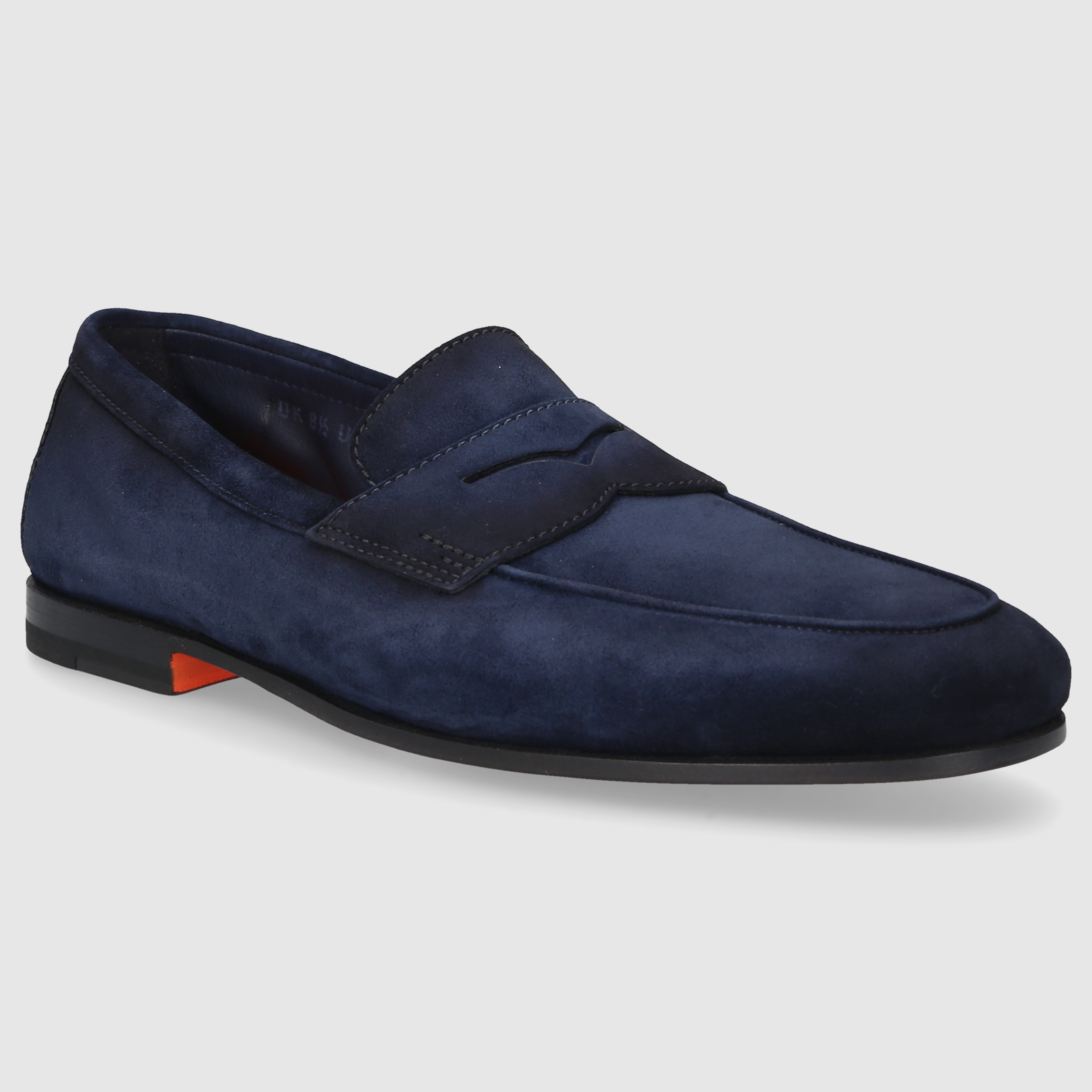Santoni men's moccasins MCNC18837SA4SEAA DK-BLUE