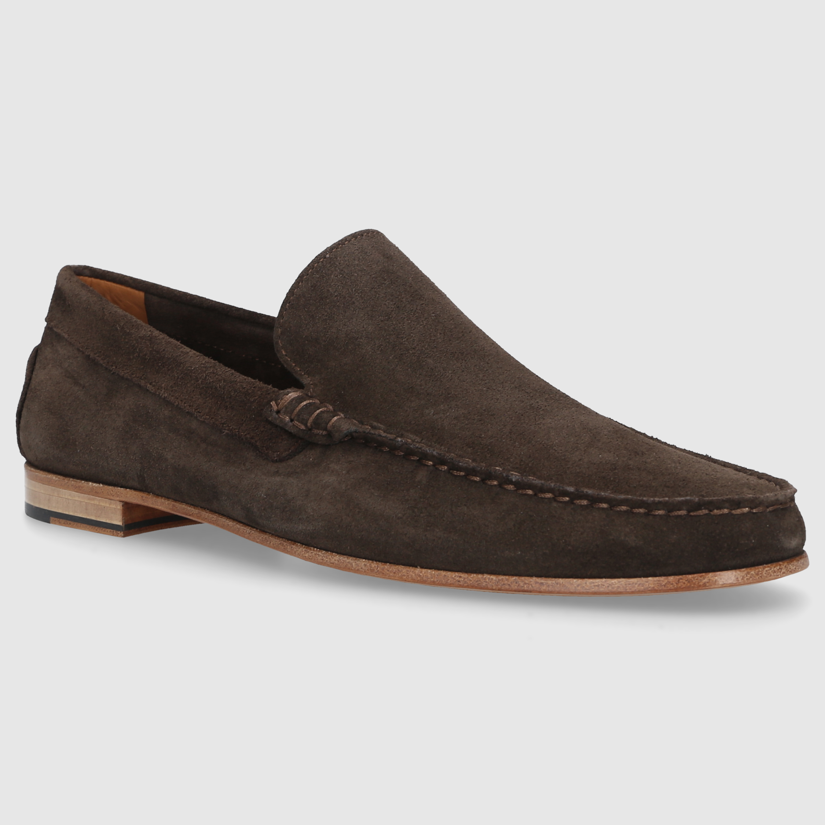 P. Dolce Men's Moccasins U1040001 DK-BROWN