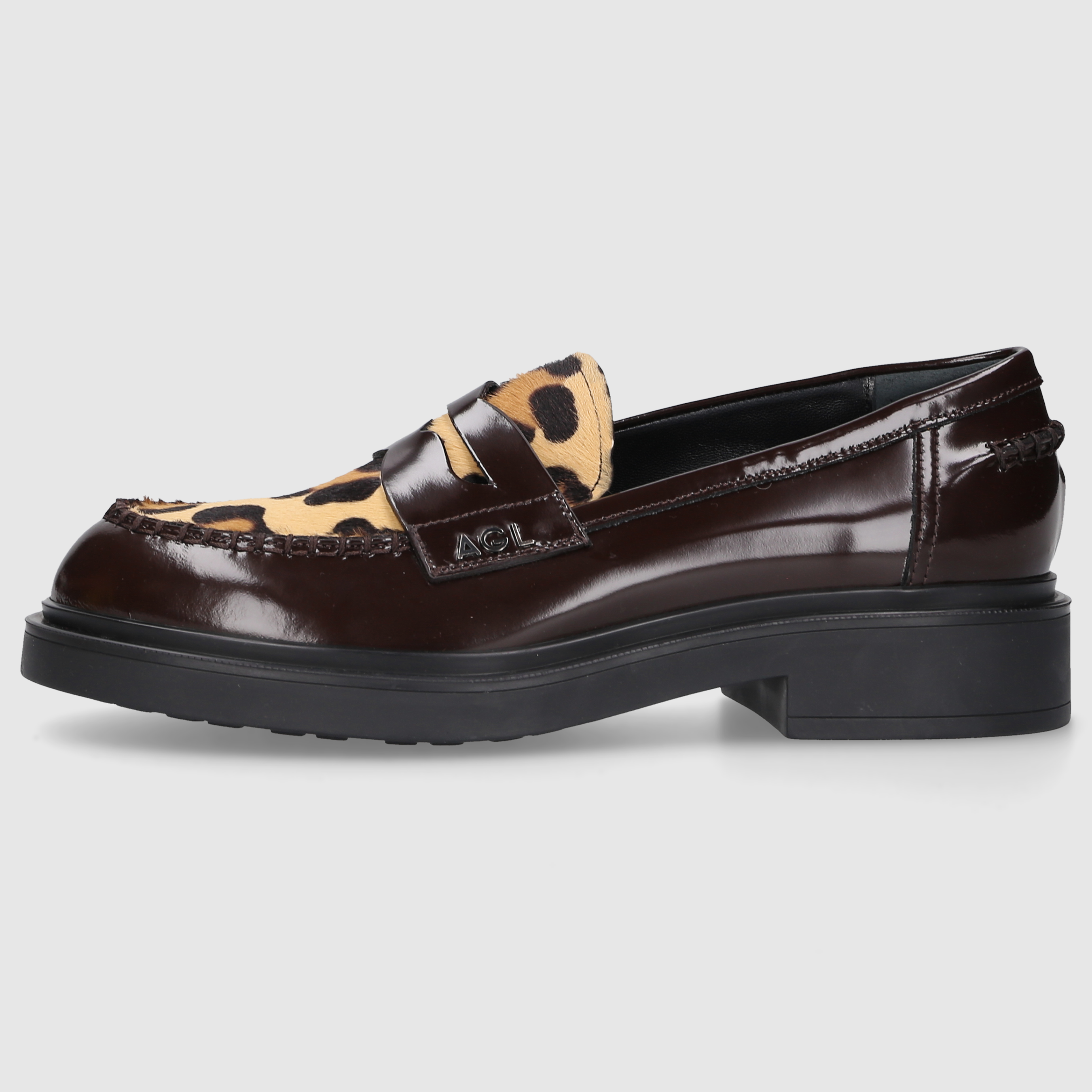AGL Attilio Giusti Leombruni women's moccasins D835035PGK78225879 BOARD COMBI