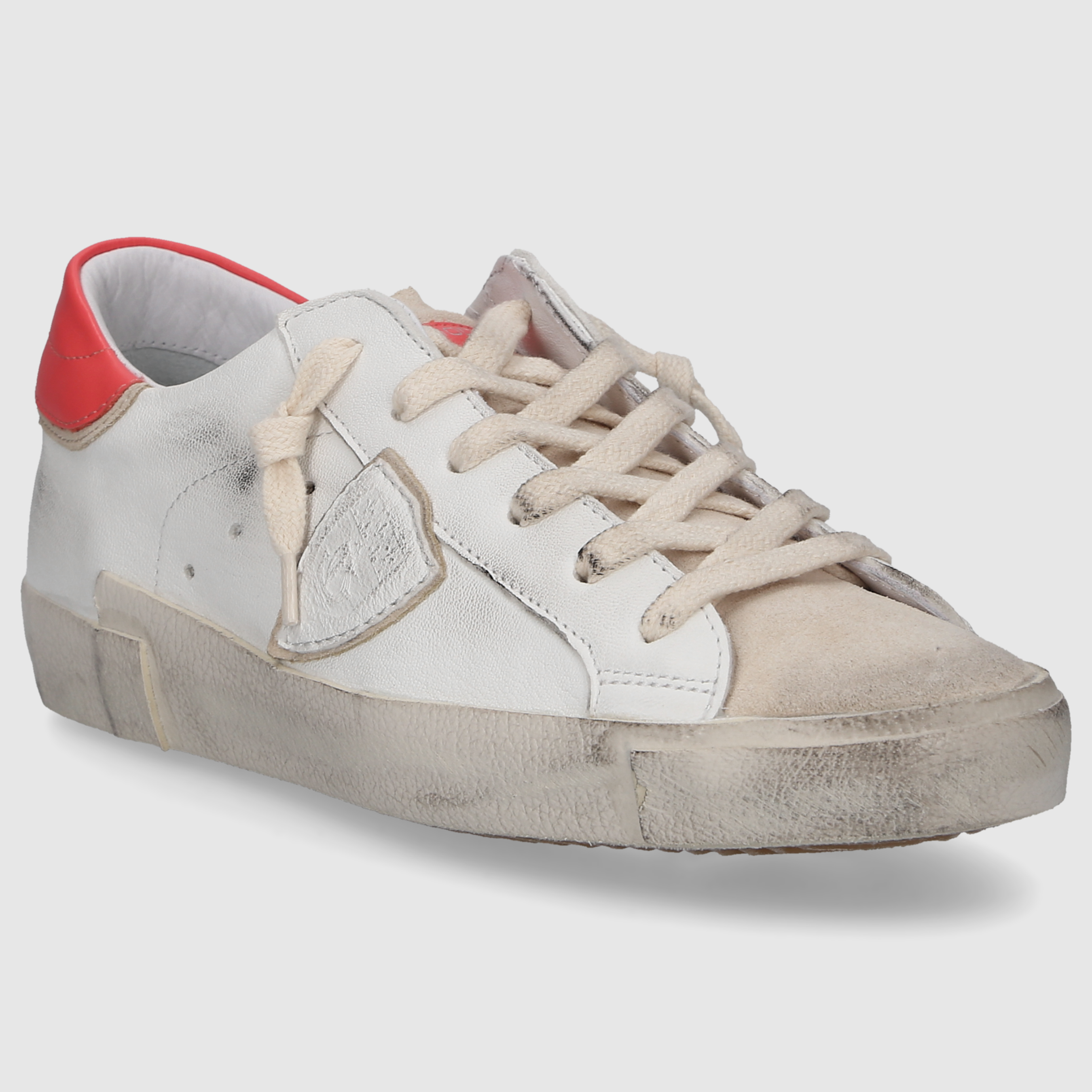 Philippe Model Damen Sneaker PRLD WEISS-ORANGE