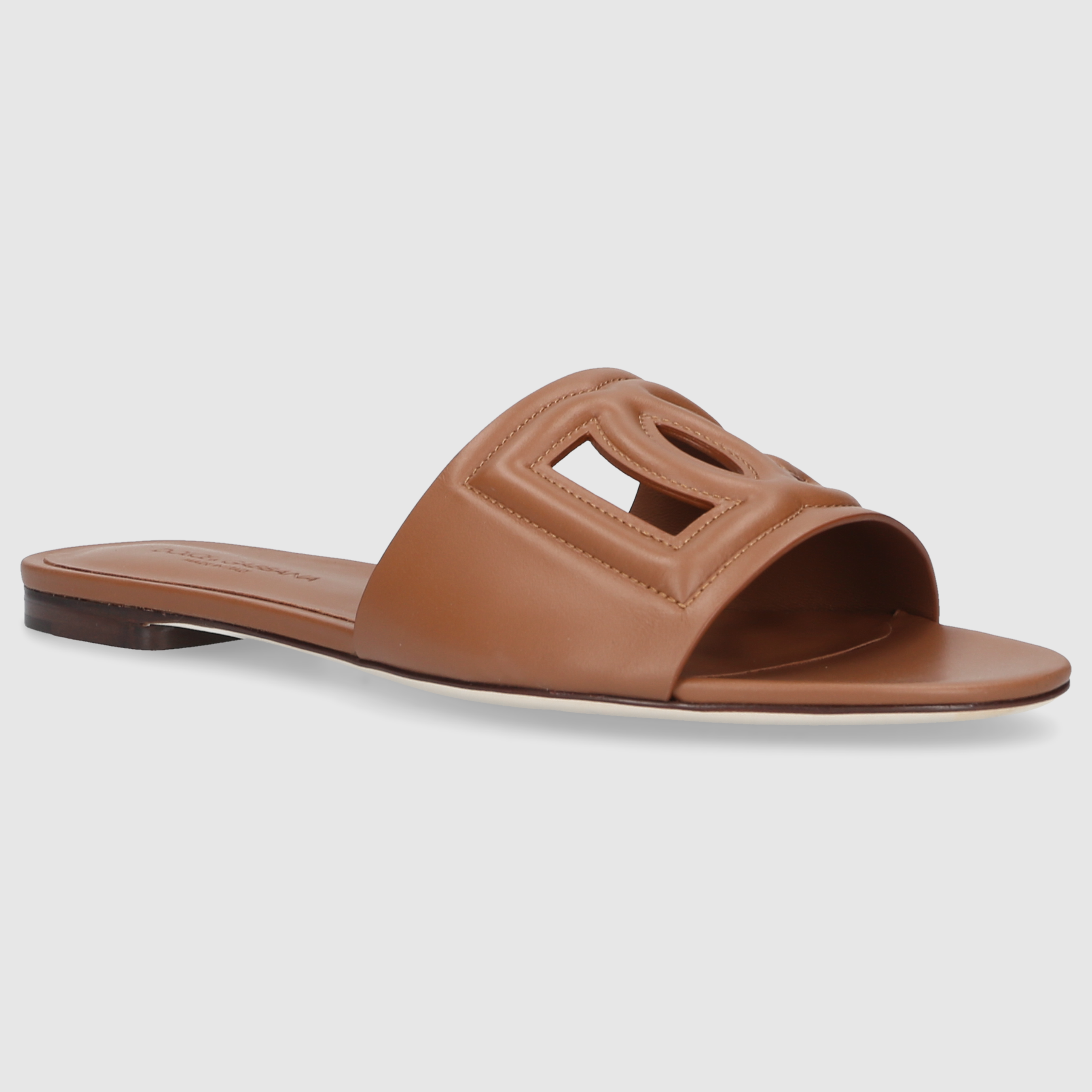Dolce & Gabbana Damen Clogs CQ0436 Braun