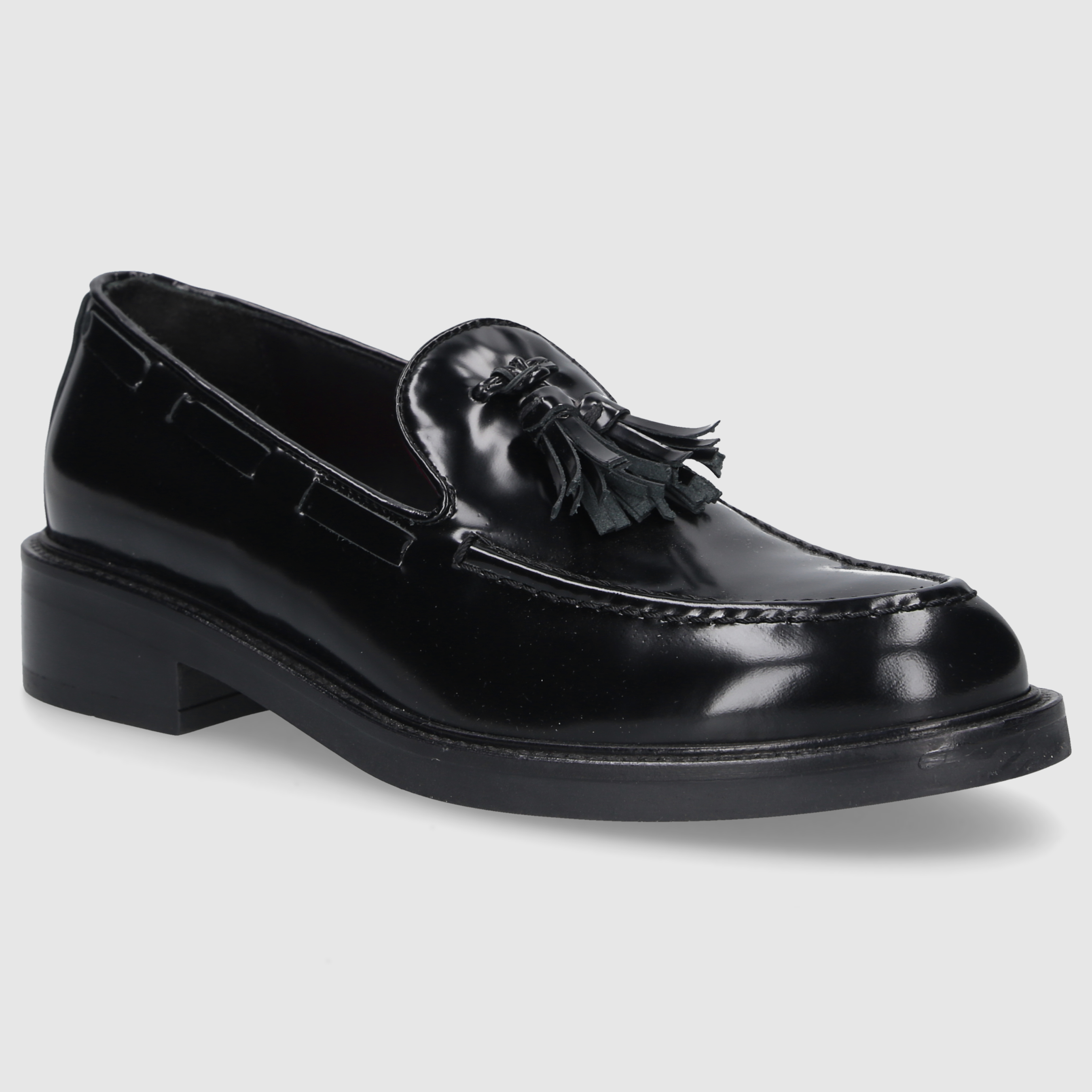 Bruglia Women's Moccasins 9100 BLACK