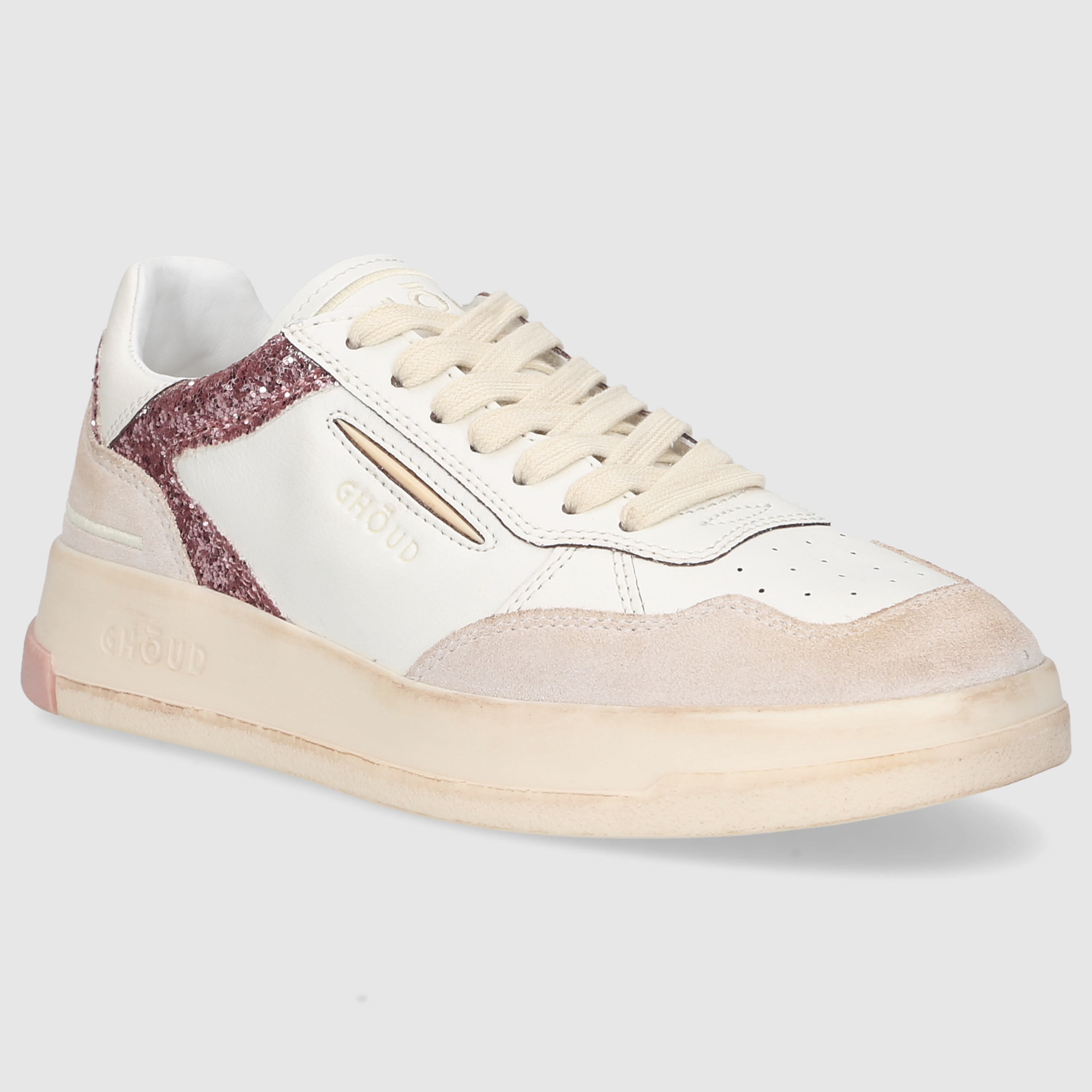 GHOUD Damen Sneaker TBLWLS37 WEISS-ROSA