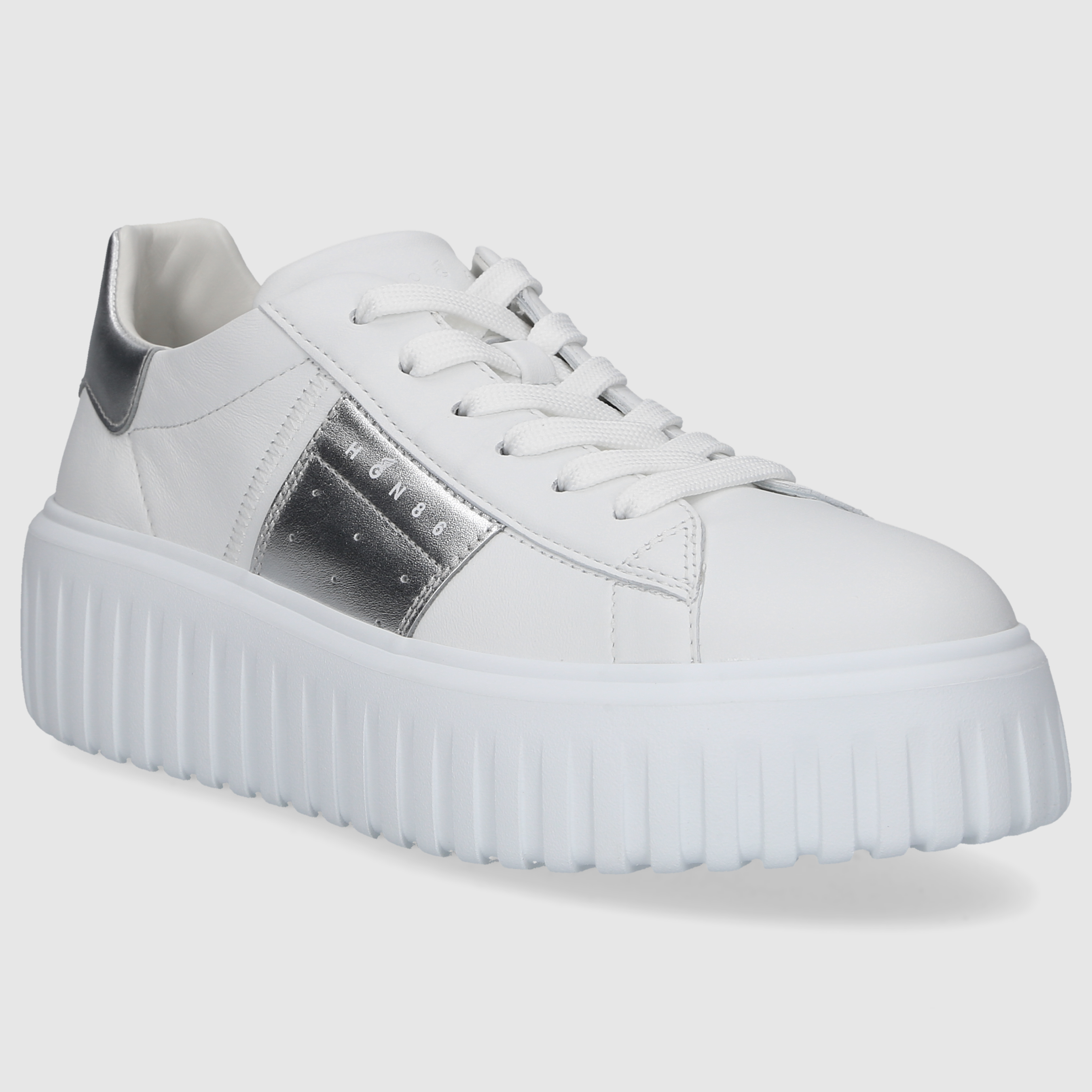 Hogan Damen Sneaker HXW6450FO70NCS0 WEISS-SILBER