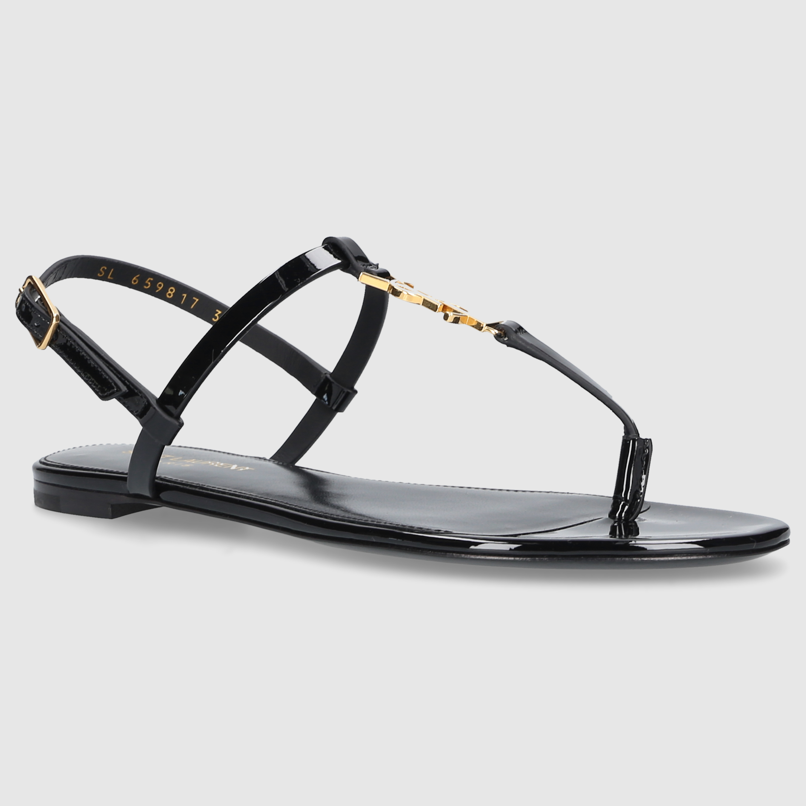 Saint Laurent W SANDALS FLAT 659817 Black