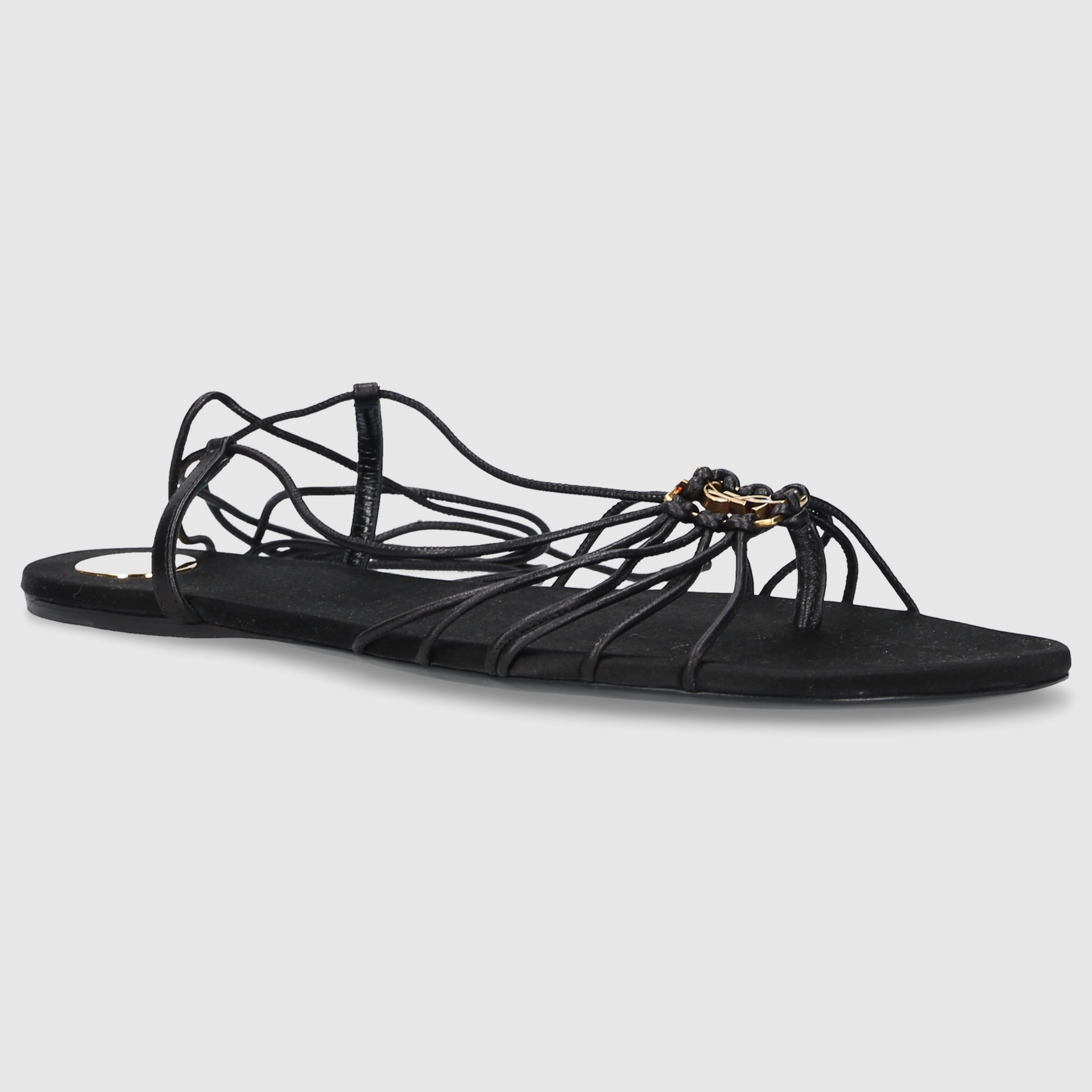 Saint Laurent W SANDALS FLAT 820656 Black