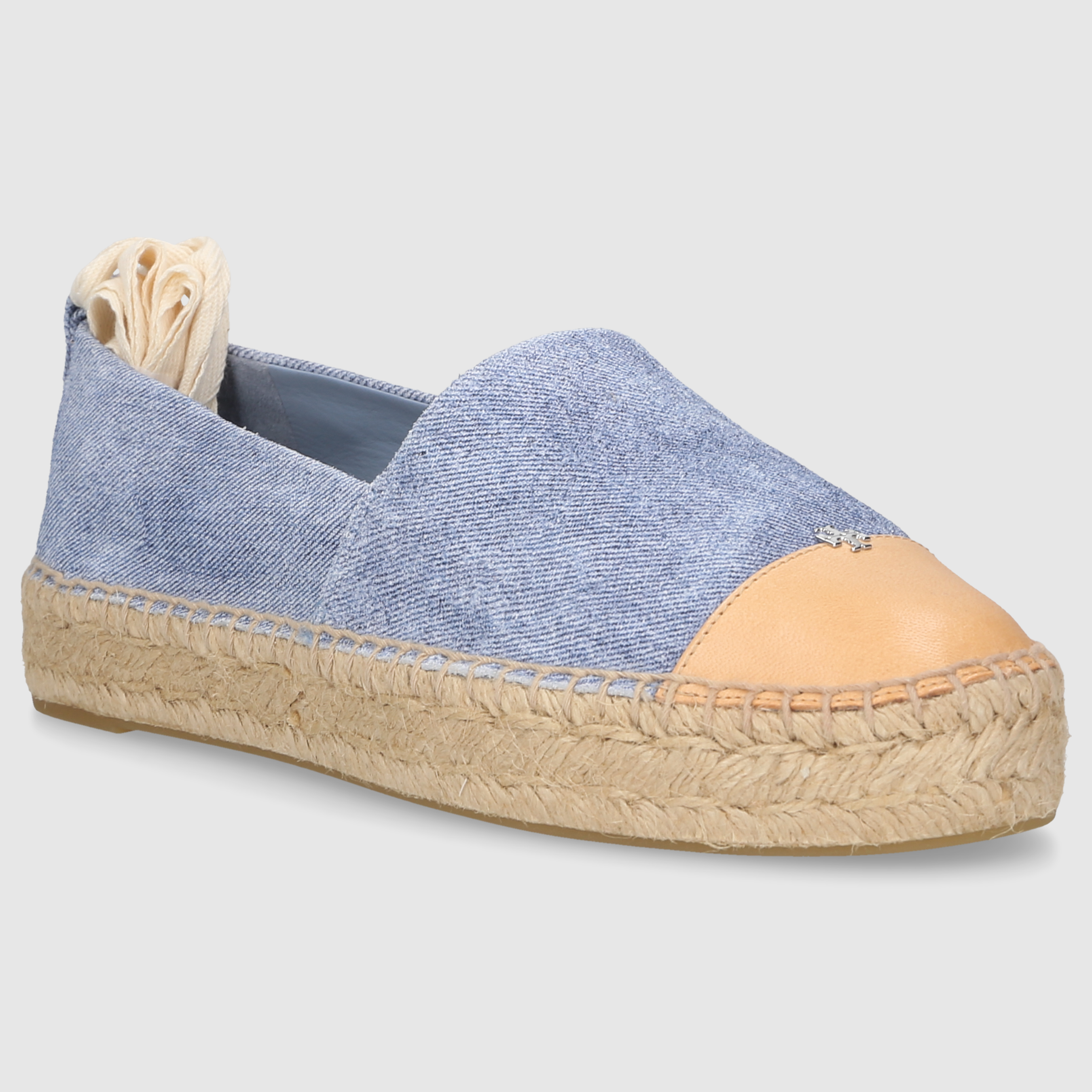 Tory Burch Damen Espadrilles 164724 BRAUN-BLAU