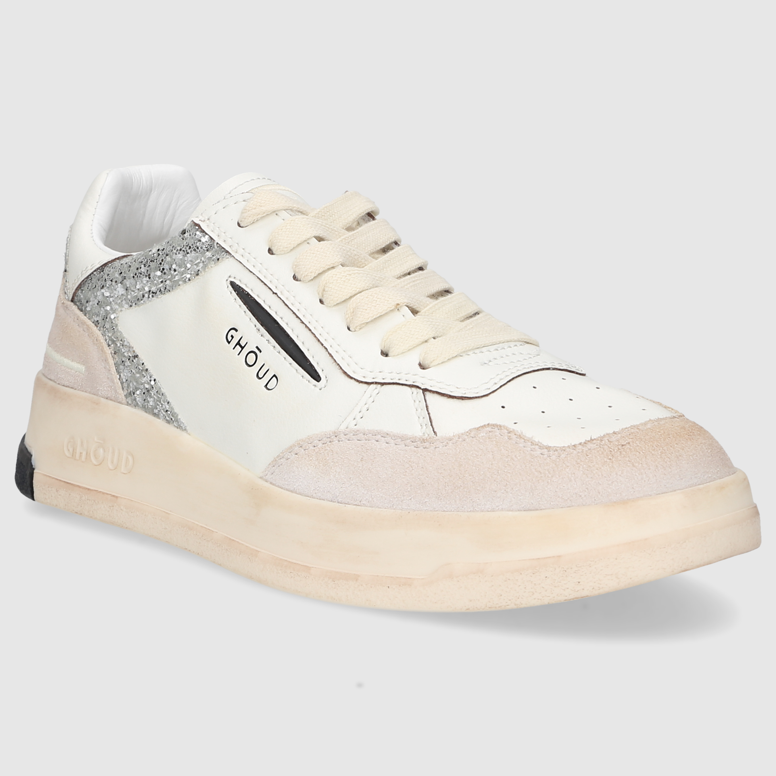 GHOUD Damen Sneaker TBLWLS36 WEISS-SILBER