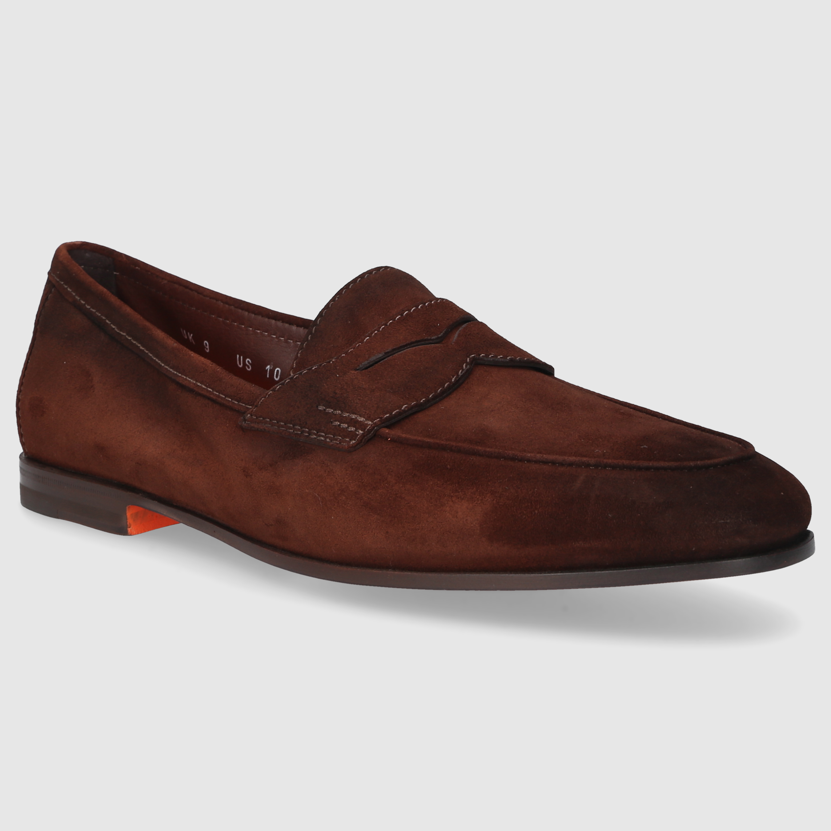 Santoni men's moccasins MCNC18837SA4SEAA DK-BROWN