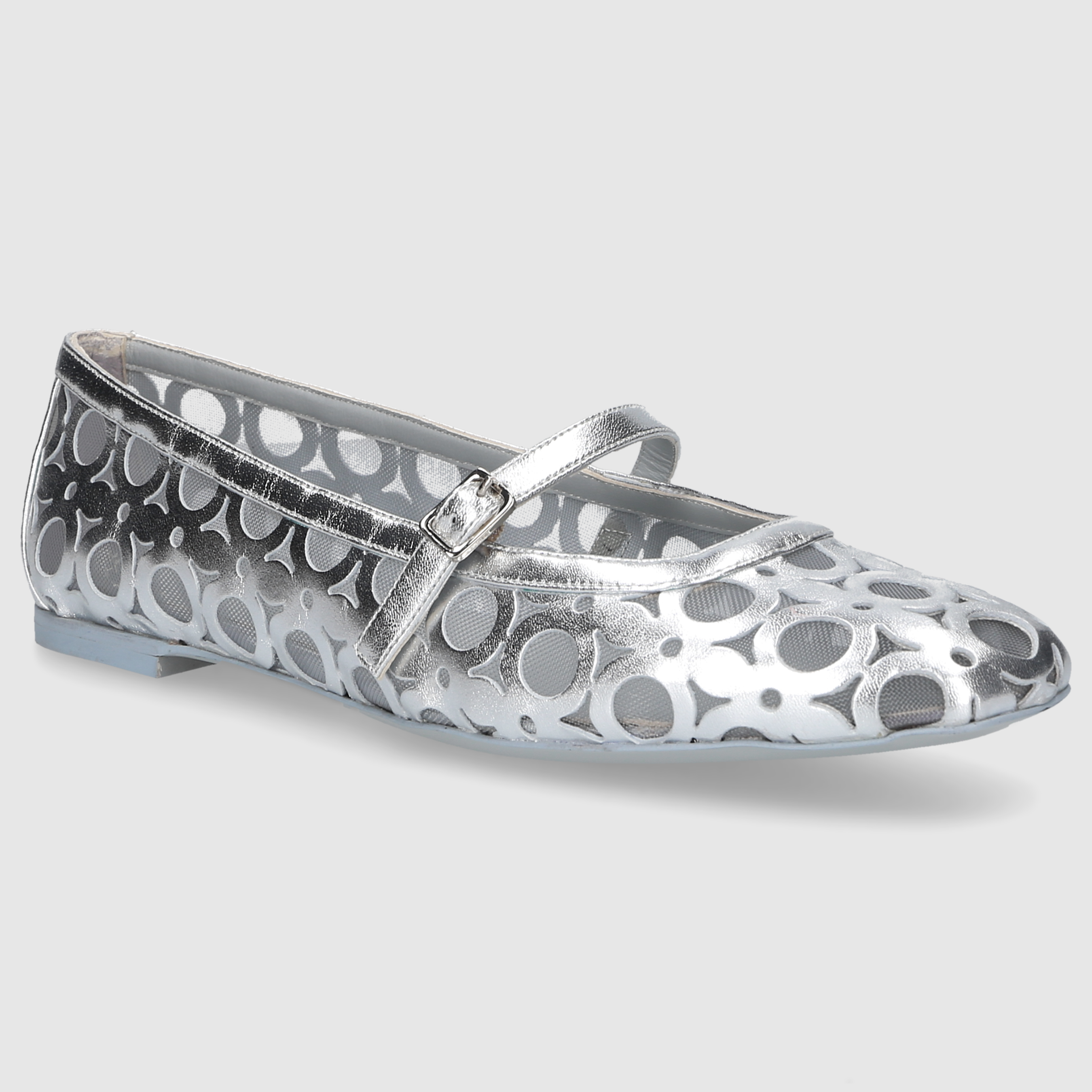 Roberto Festa Women's Ballerina Flats BESSEL SILVER