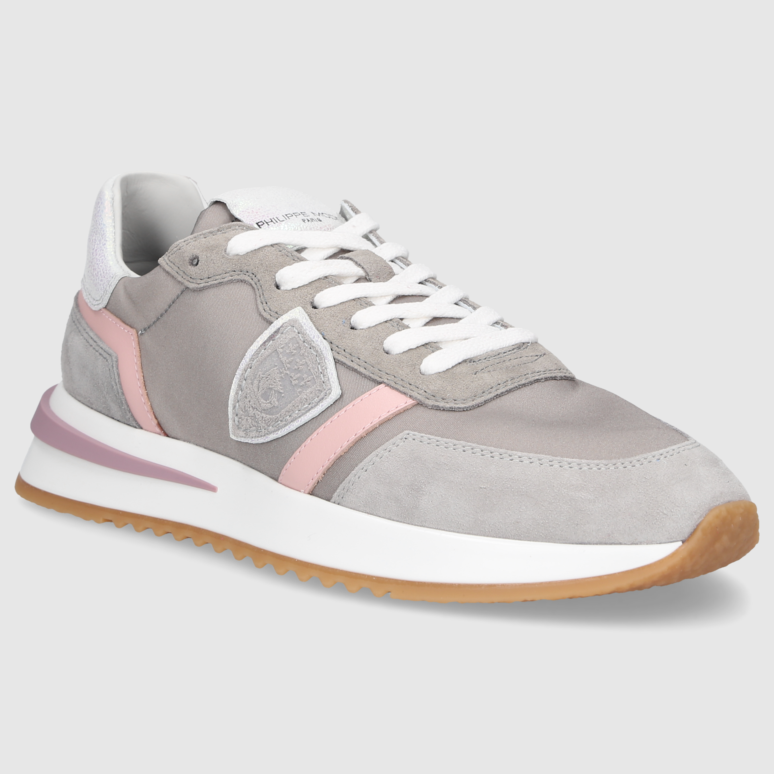 Philippe Model Damen Sneaker TYLD GRAU-ROSA