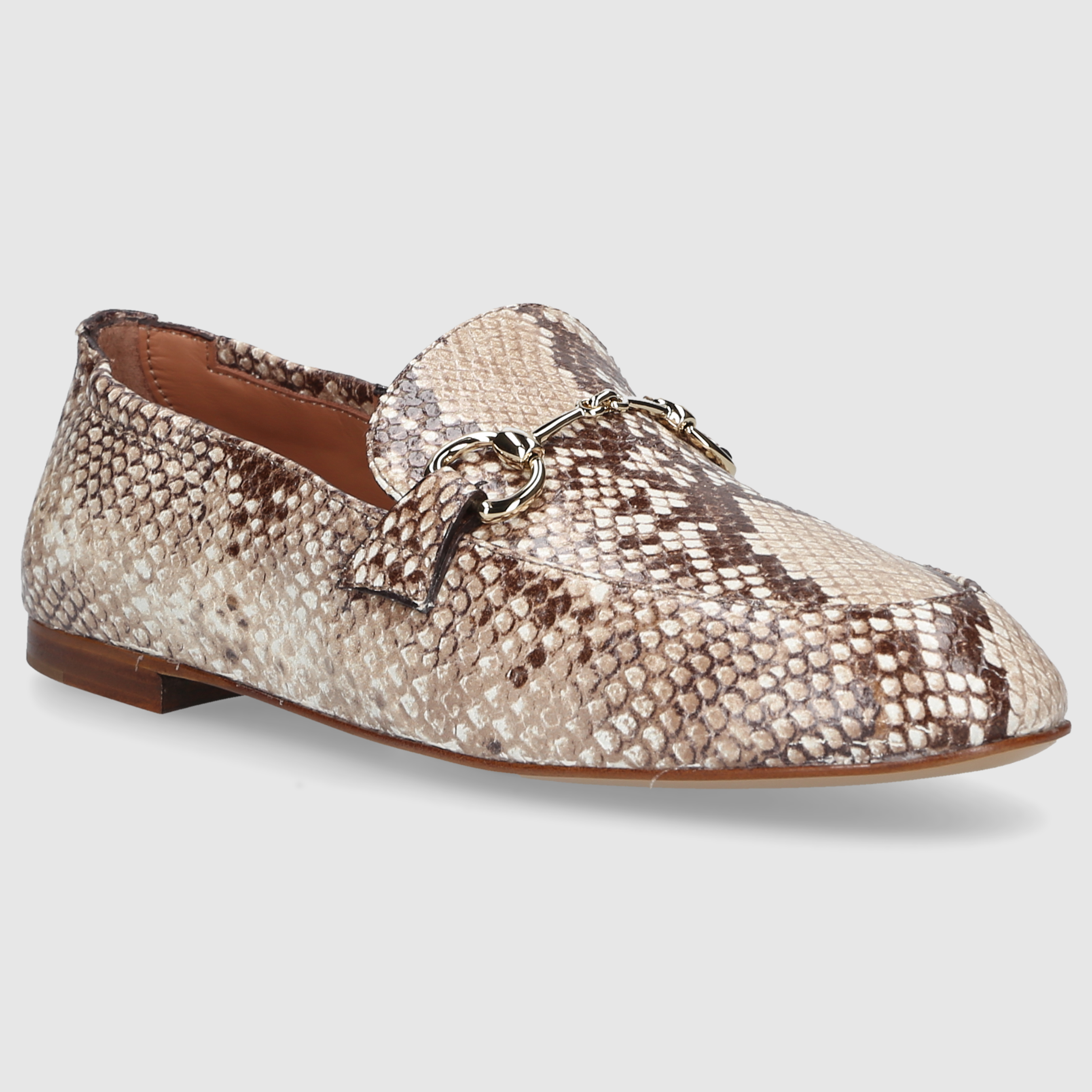 EN AVANT Women's Moccasins 607 BROWN-COMBI