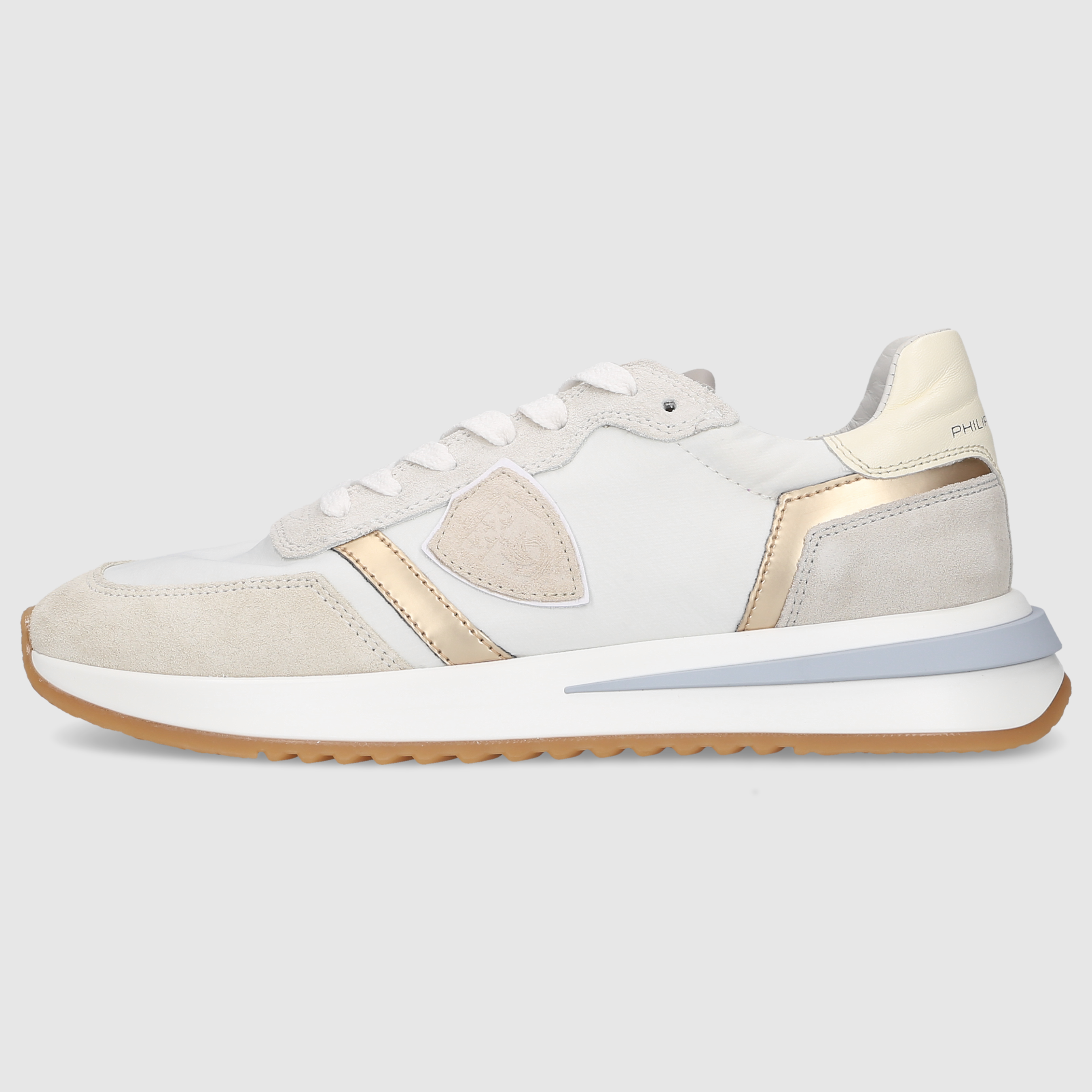 Philippe Model Damen Sneaker TROPEZ 2.1 LOW WOMAN White/Gold