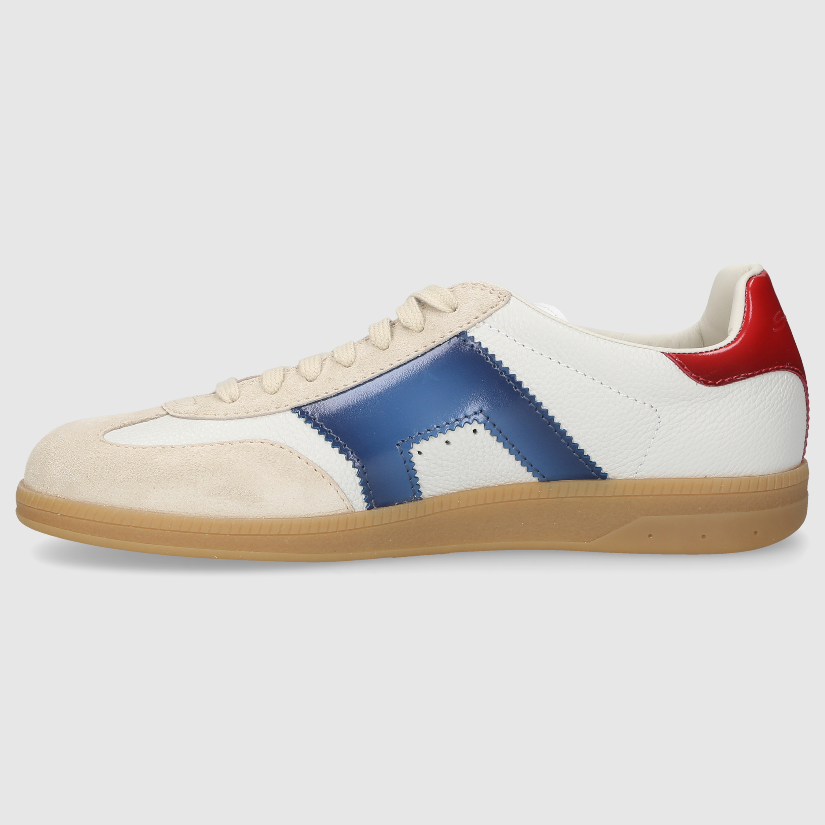 Santoni Herren Sneaker MBPL21965FARCNOC BEIGE-ROT