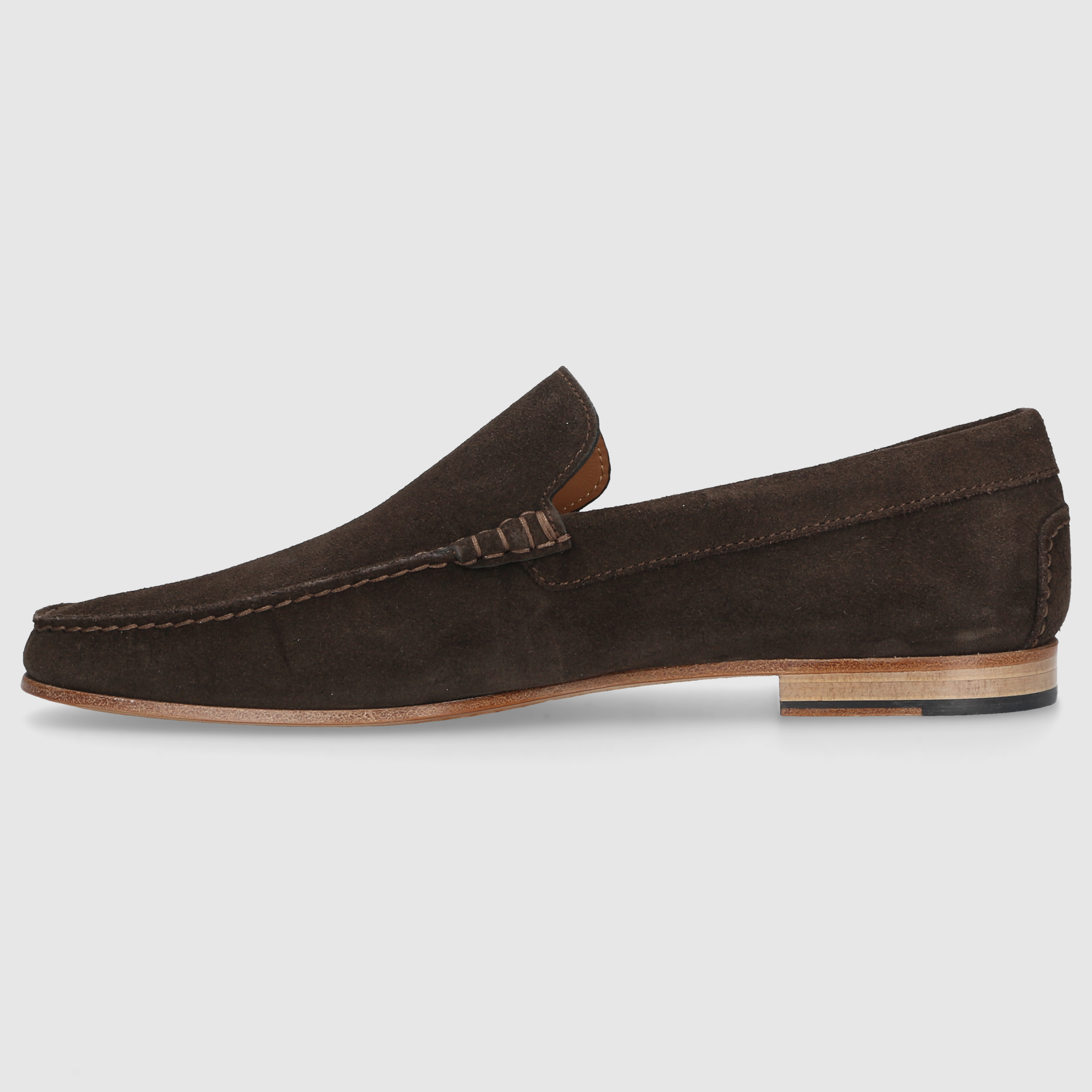 P. Dolce Men's Moccasins U1040001 DK-BROWN