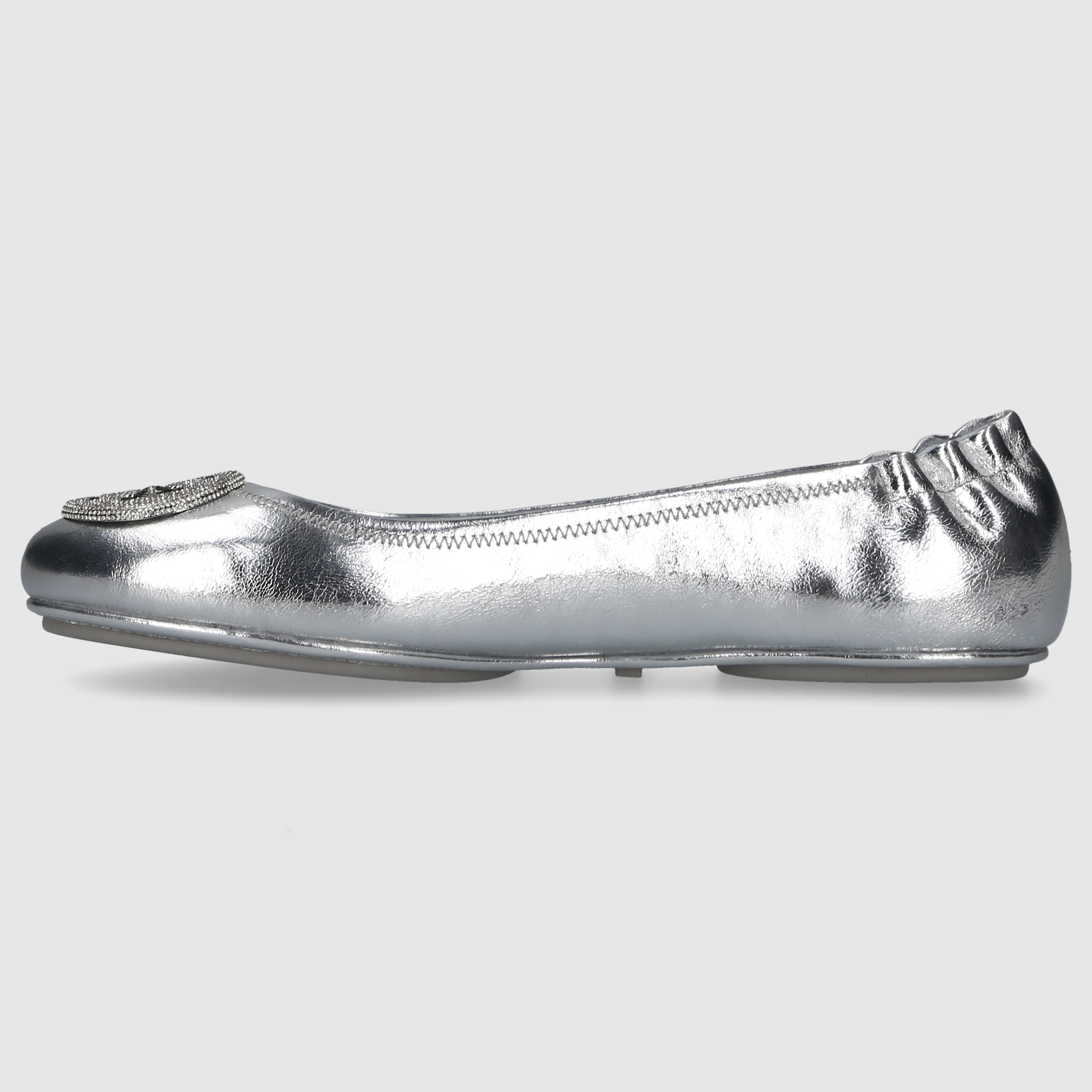 Tory Burch women's ballerinas 165361 calfskin silver
