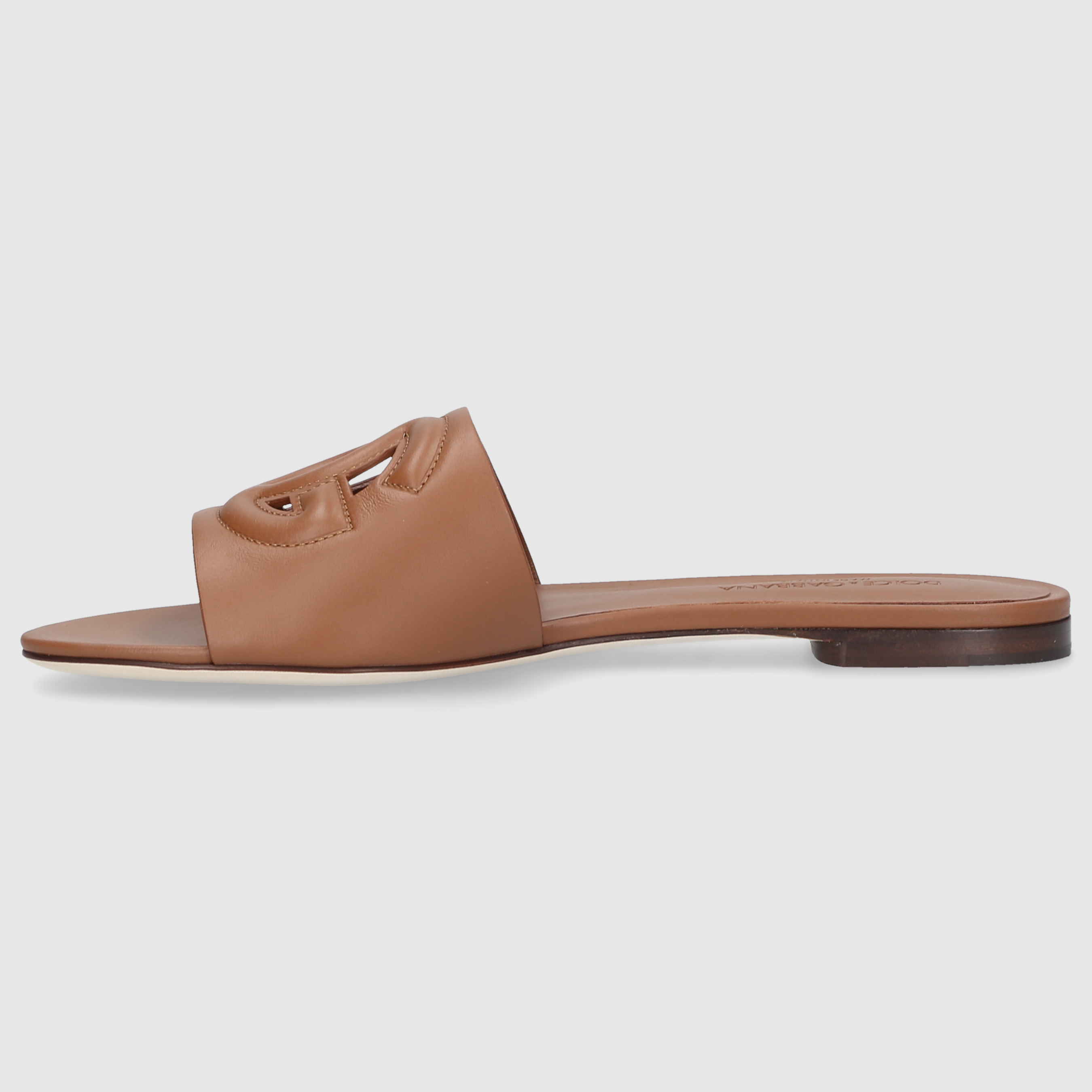 Dolce & Gabbana W MULES/CLOKS FLAT CQ0436 Brown