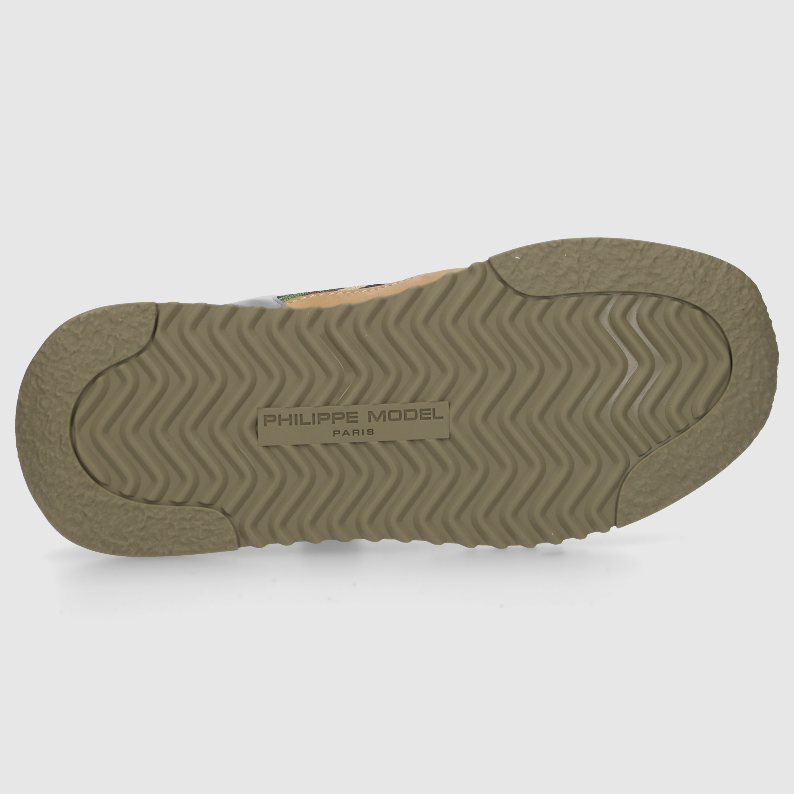 Philippe Model Herren Sneaker OLYMPIQUE LOW MAN Green/Yellow