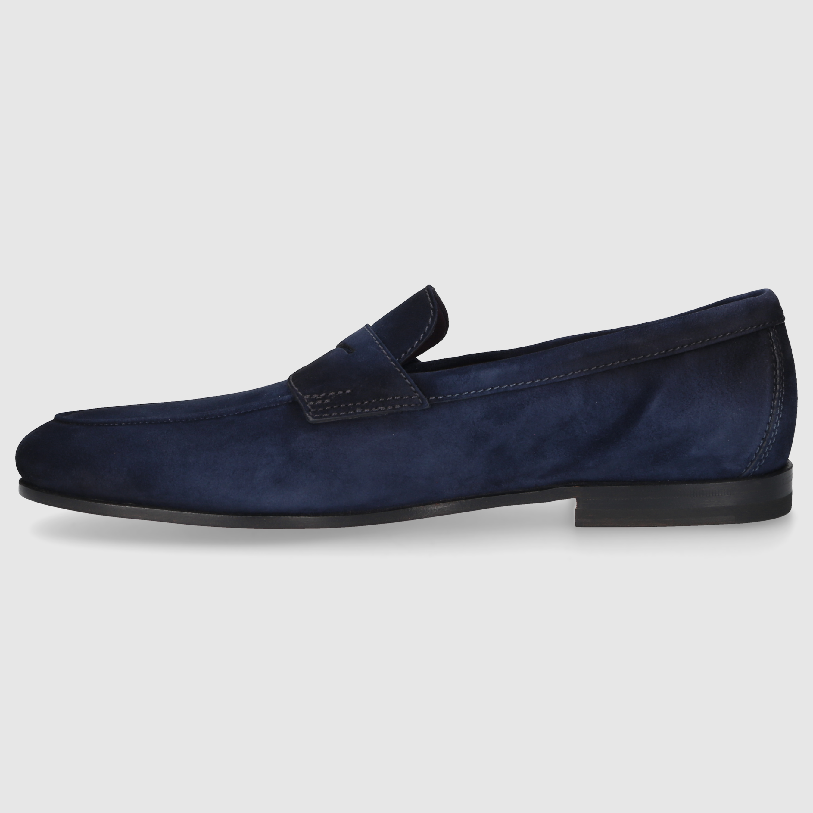 Santoni men's moccasins MCNC18837SA4SEAA DK-BLUE