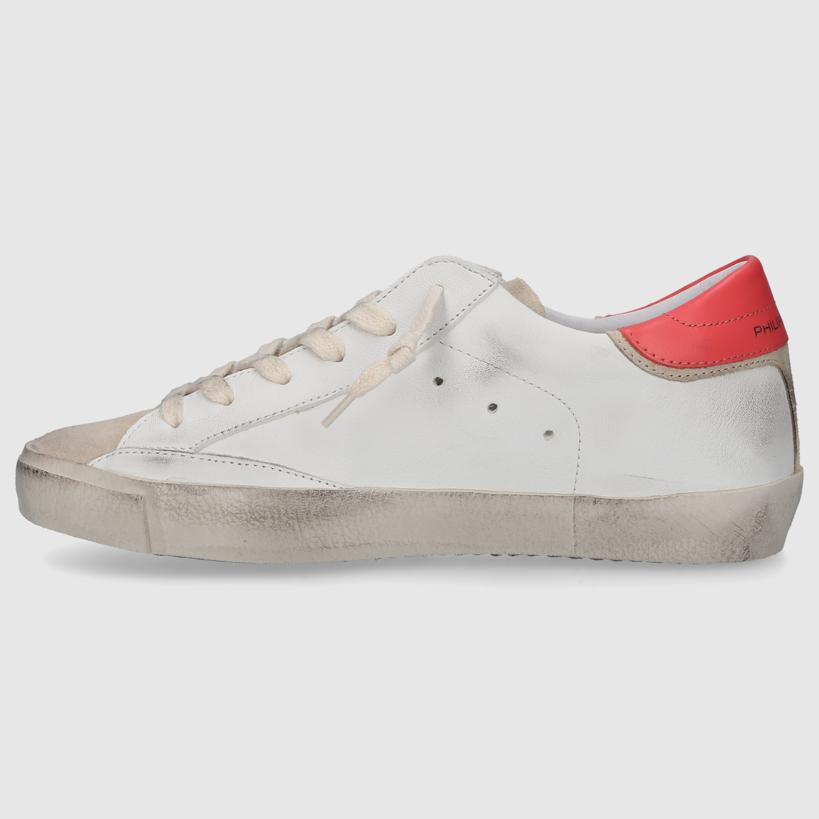 Philippe Model Damen Sneaker PRLD WEISS-ORANGE