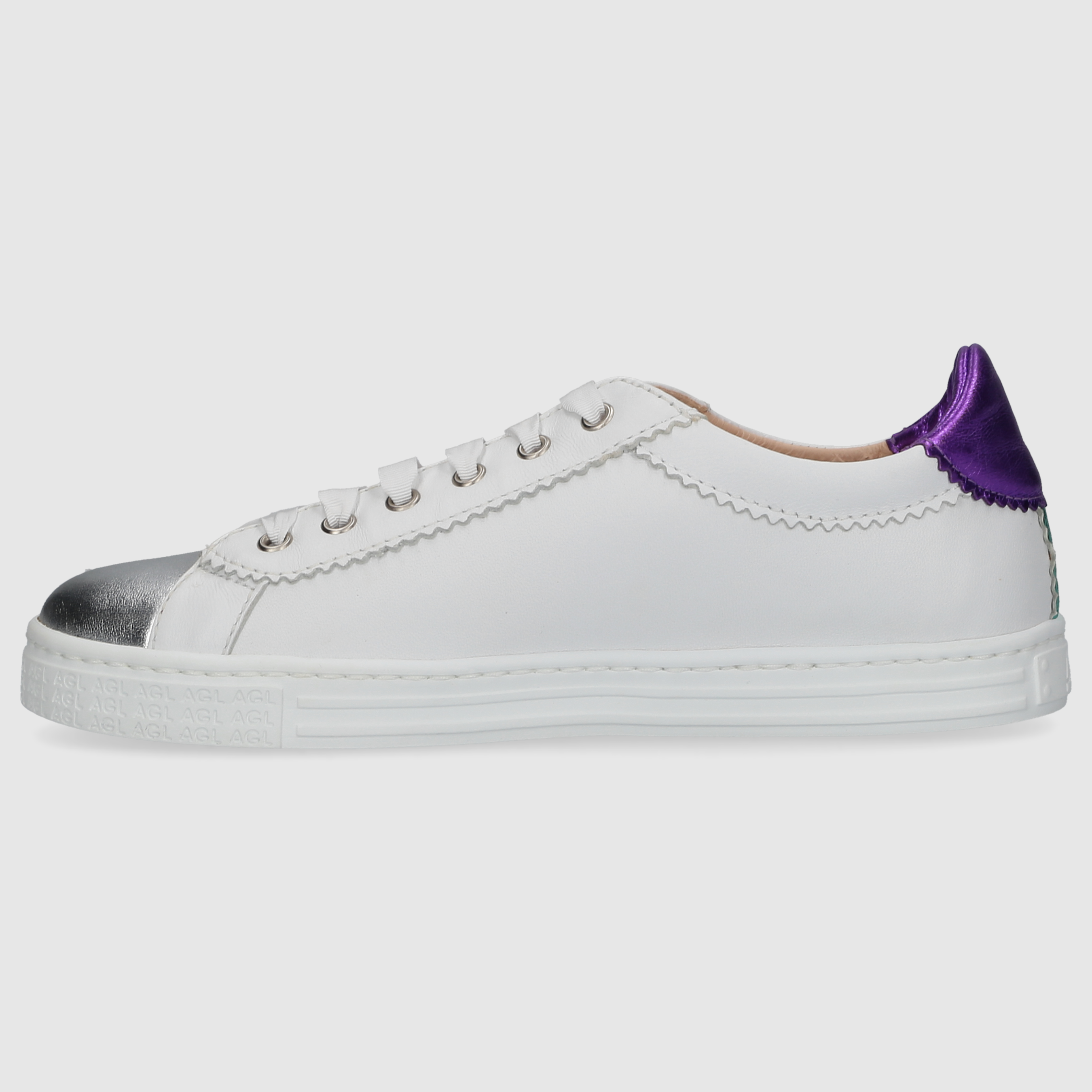 AGL Attilio Giusti Leombruni Damen Sneaker D936029PGKT083F897 WEISS-LILA