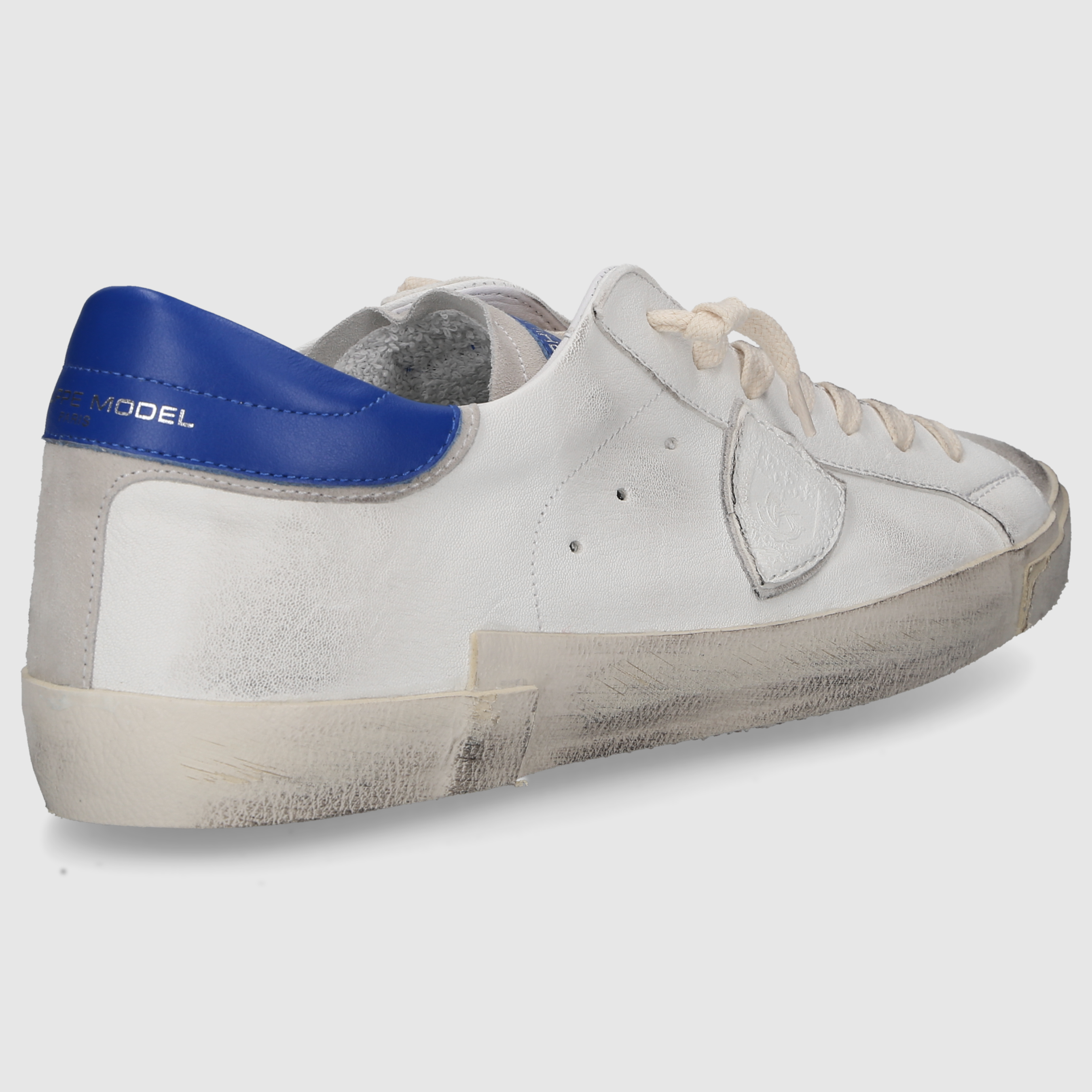 Philippe Model Herren Sneaker PRLU WEISS-BLAU