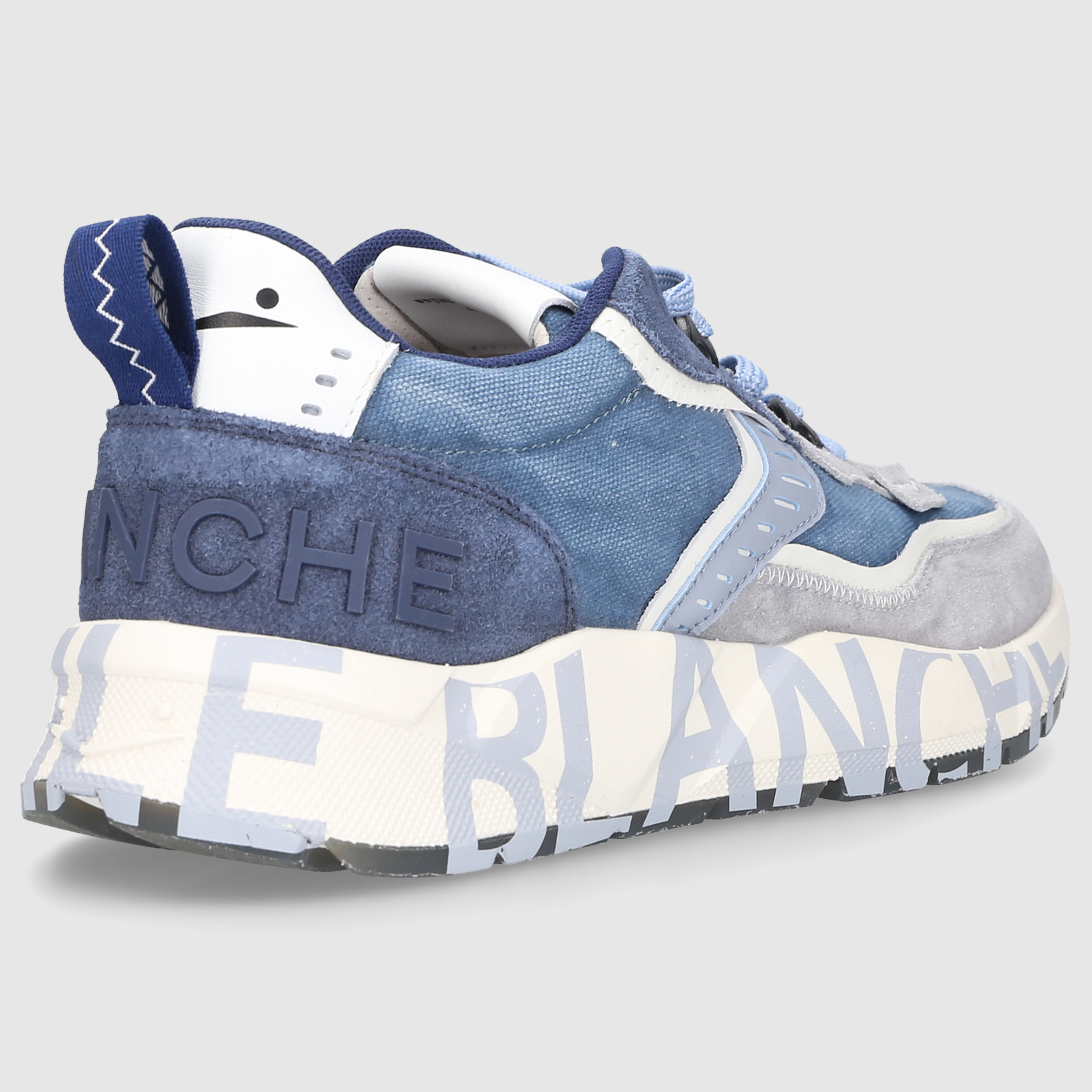 Voile Blanche Herren Sneaker CLUBO1 GRAU-BLAU