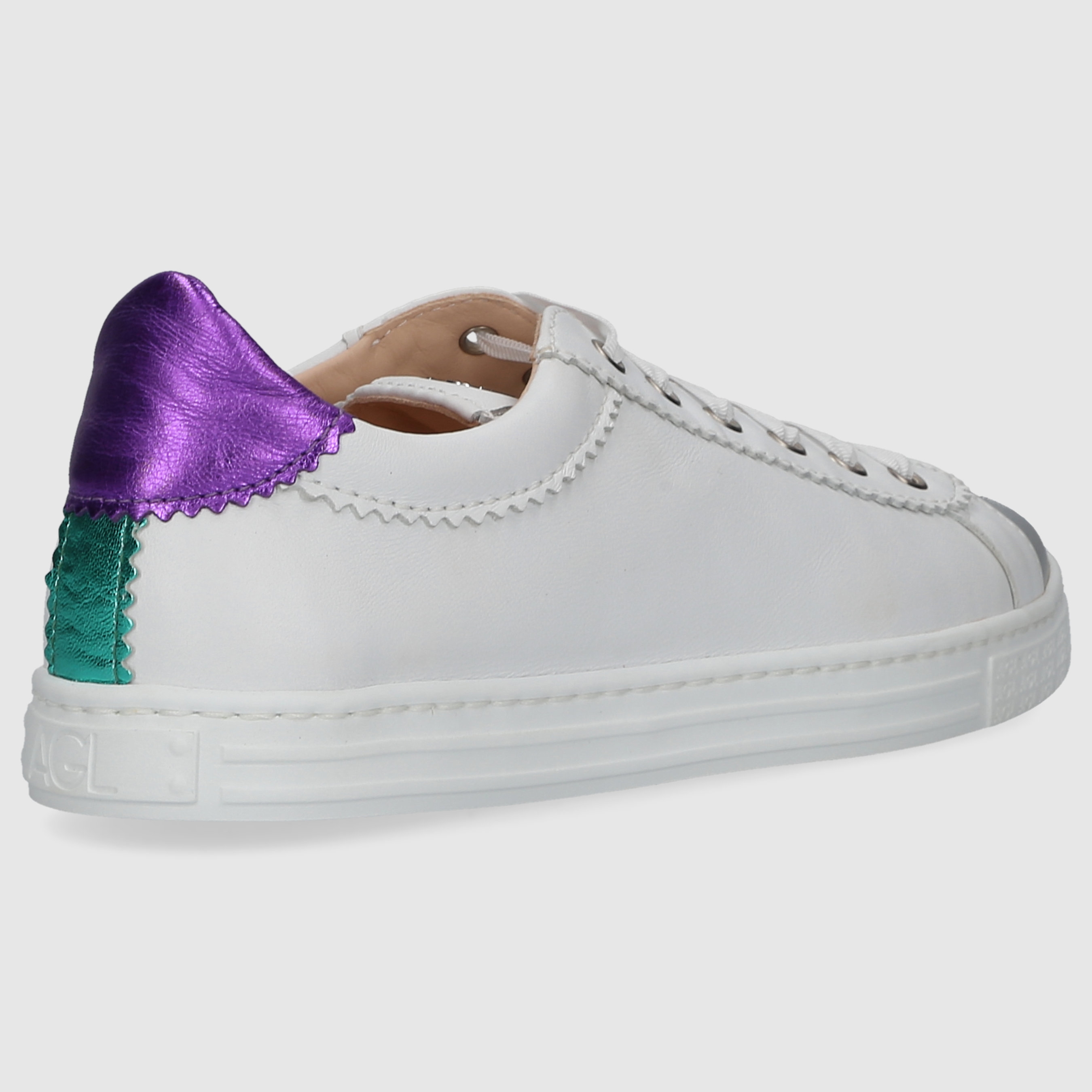 AGL Attilio Giusti Leombruni Damen Sneaker D936029PGKT083F897 WEISS-LILA