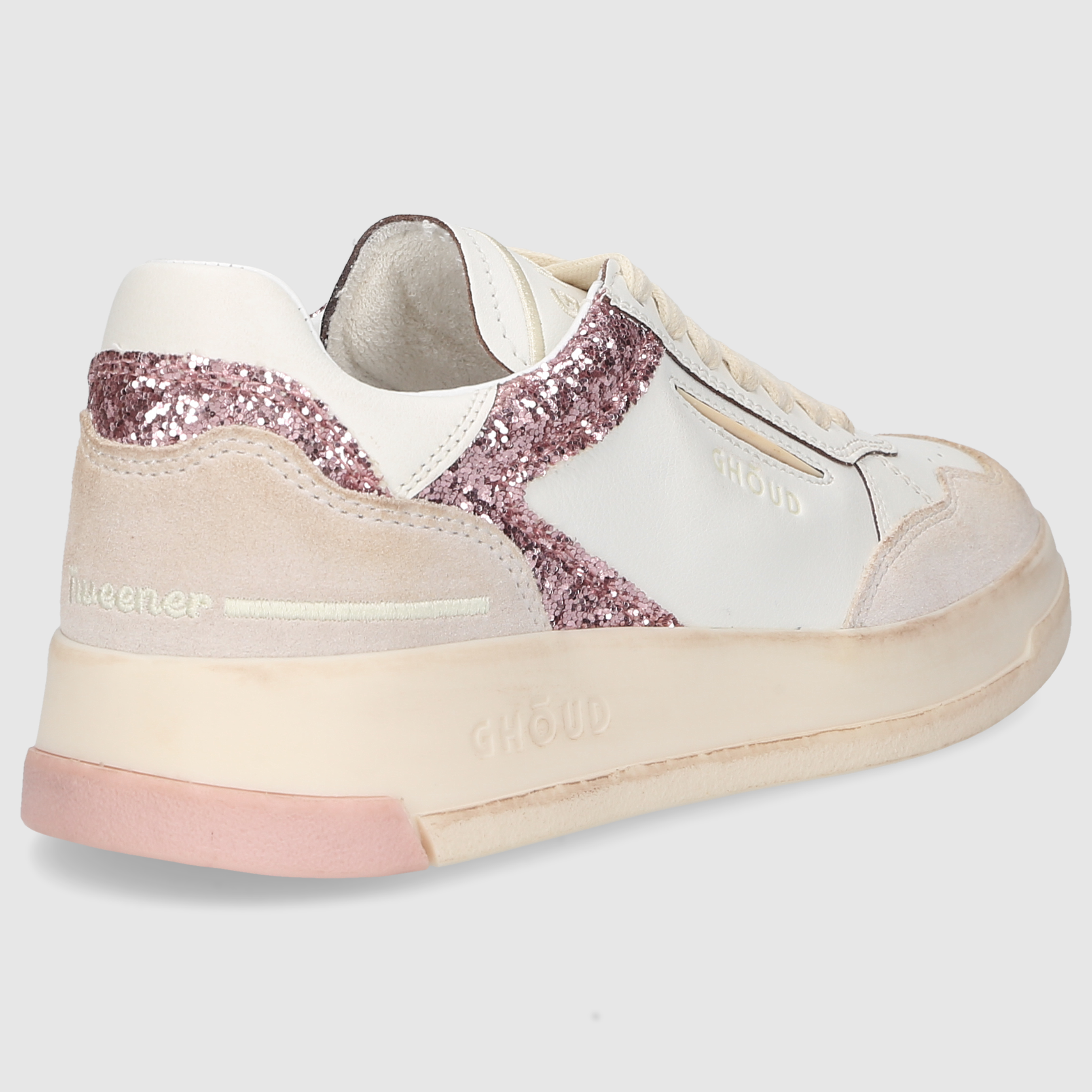 GHOUD Damen Sneaker TBLWLS37 WEISS-ROSA