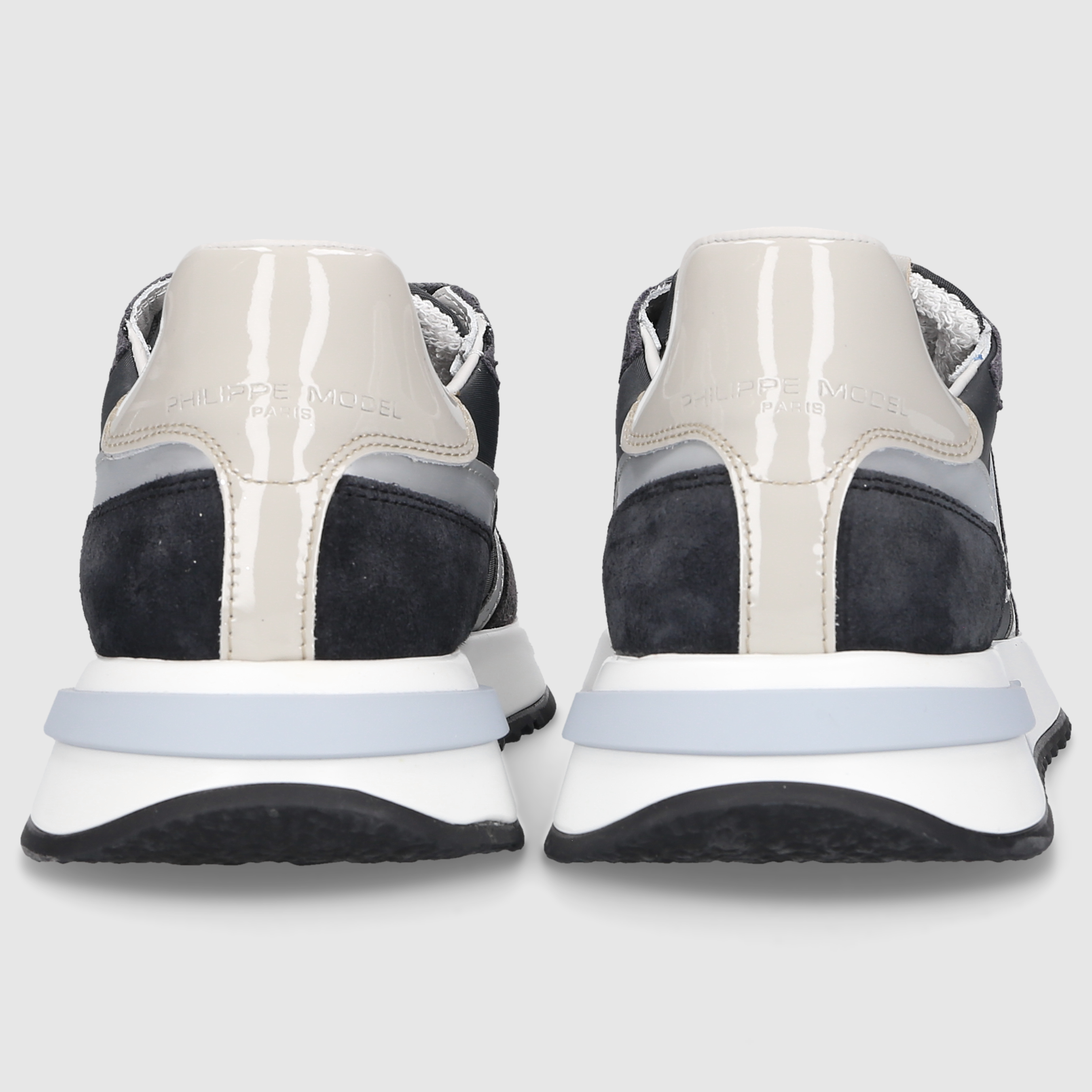 Philippe Model women's sneakers TROPEZ 2.1 LOW WOMAN Black/Silver