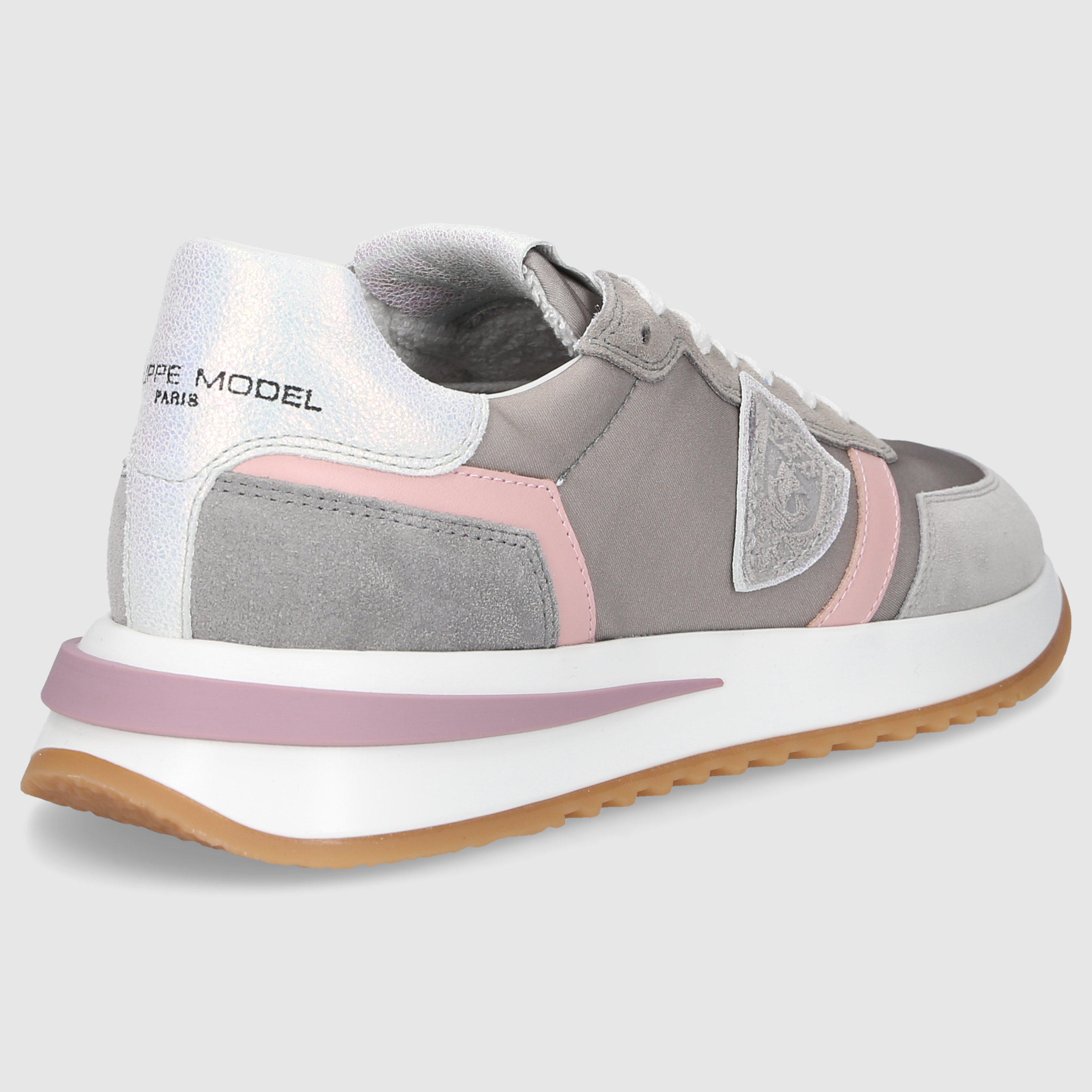 Philippe Model Damen Sneaker TYLD GRAU-ROSA