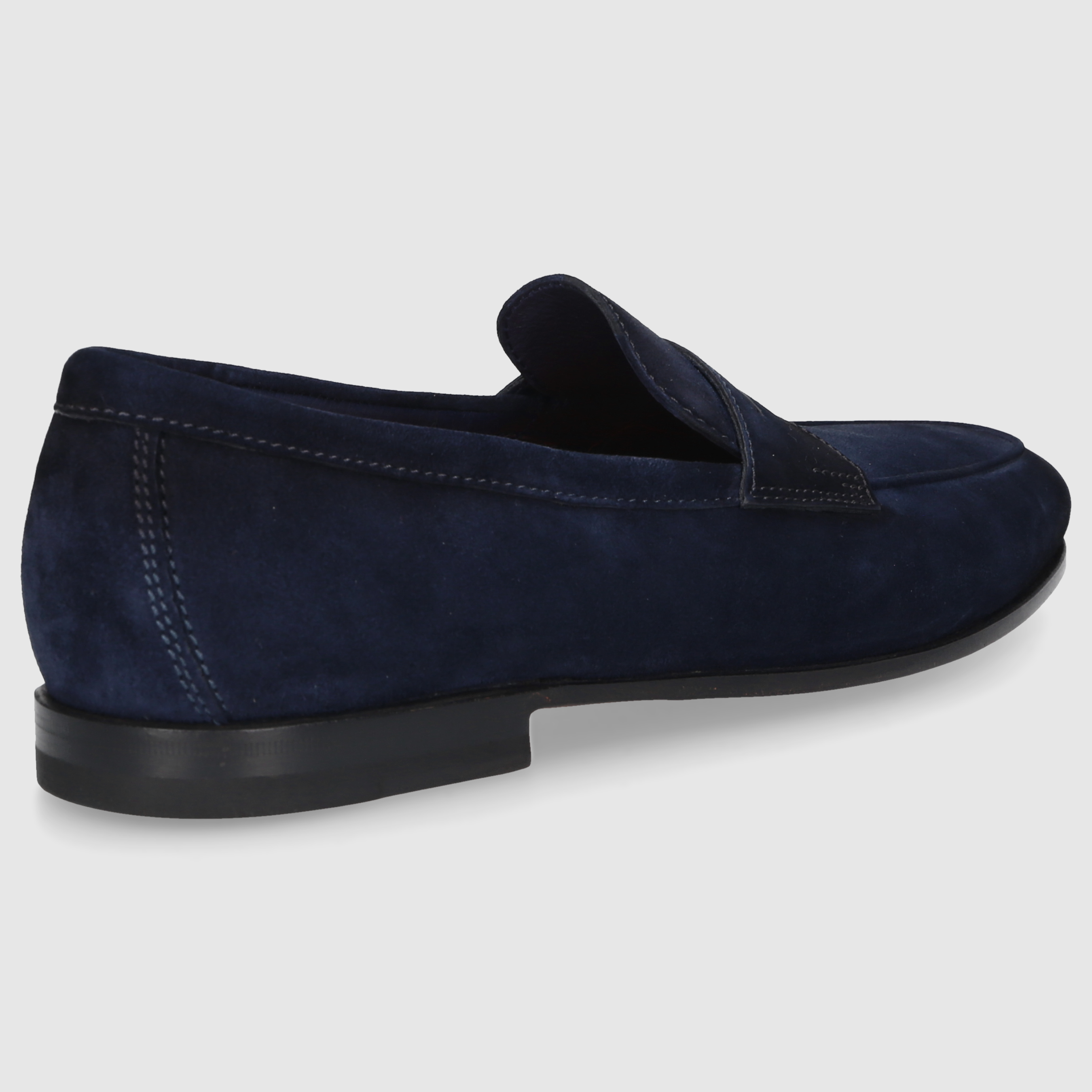 Santoni men's moccasins MCNC18837SA4SEAA DK-BLUE